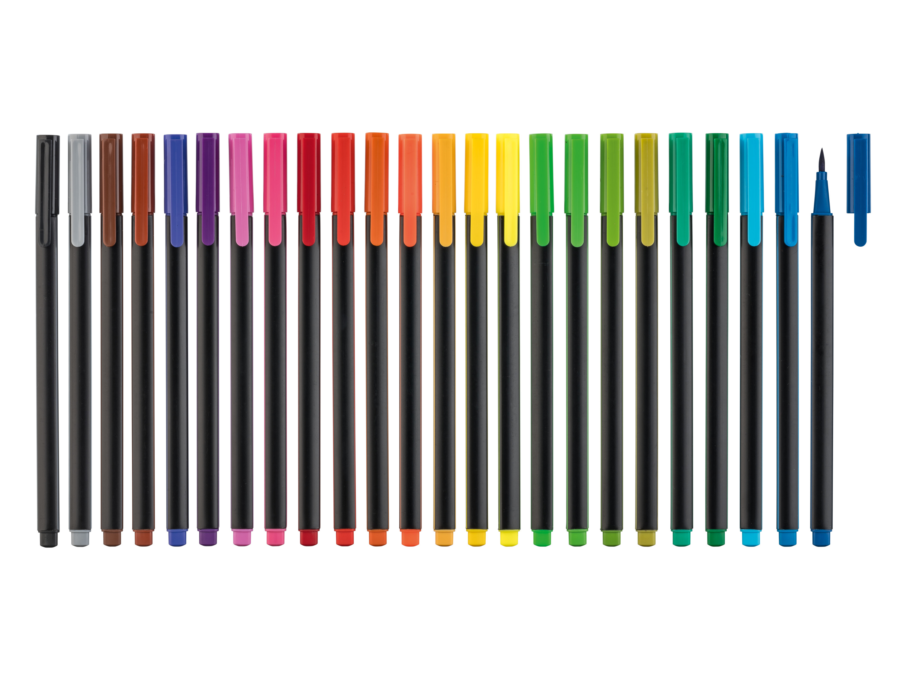 crelando 24 stuks fineliner/ brushliner (Brushliner)