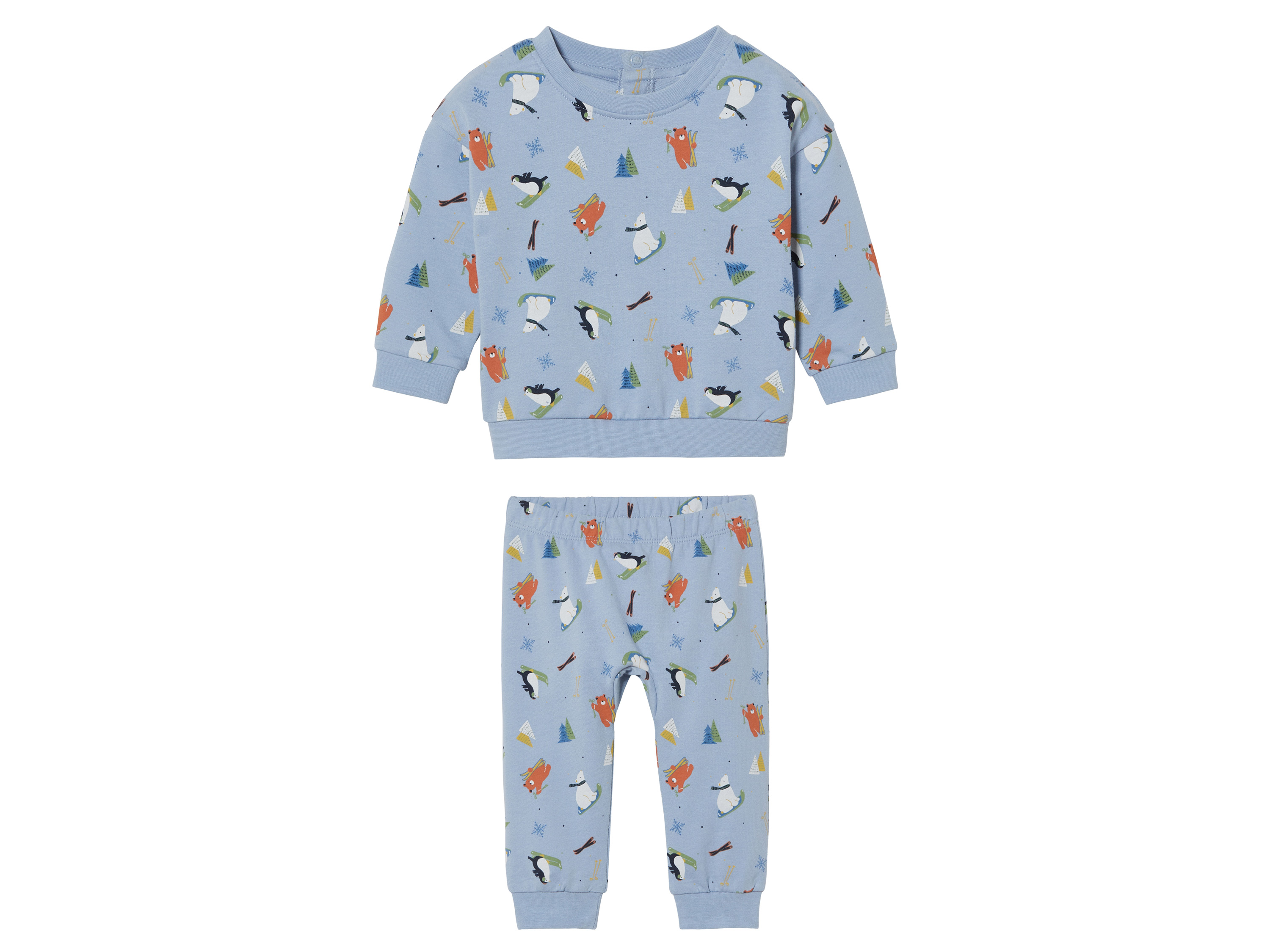 lupilu Baby joggingpak 2-delig (62-68, Blauw)