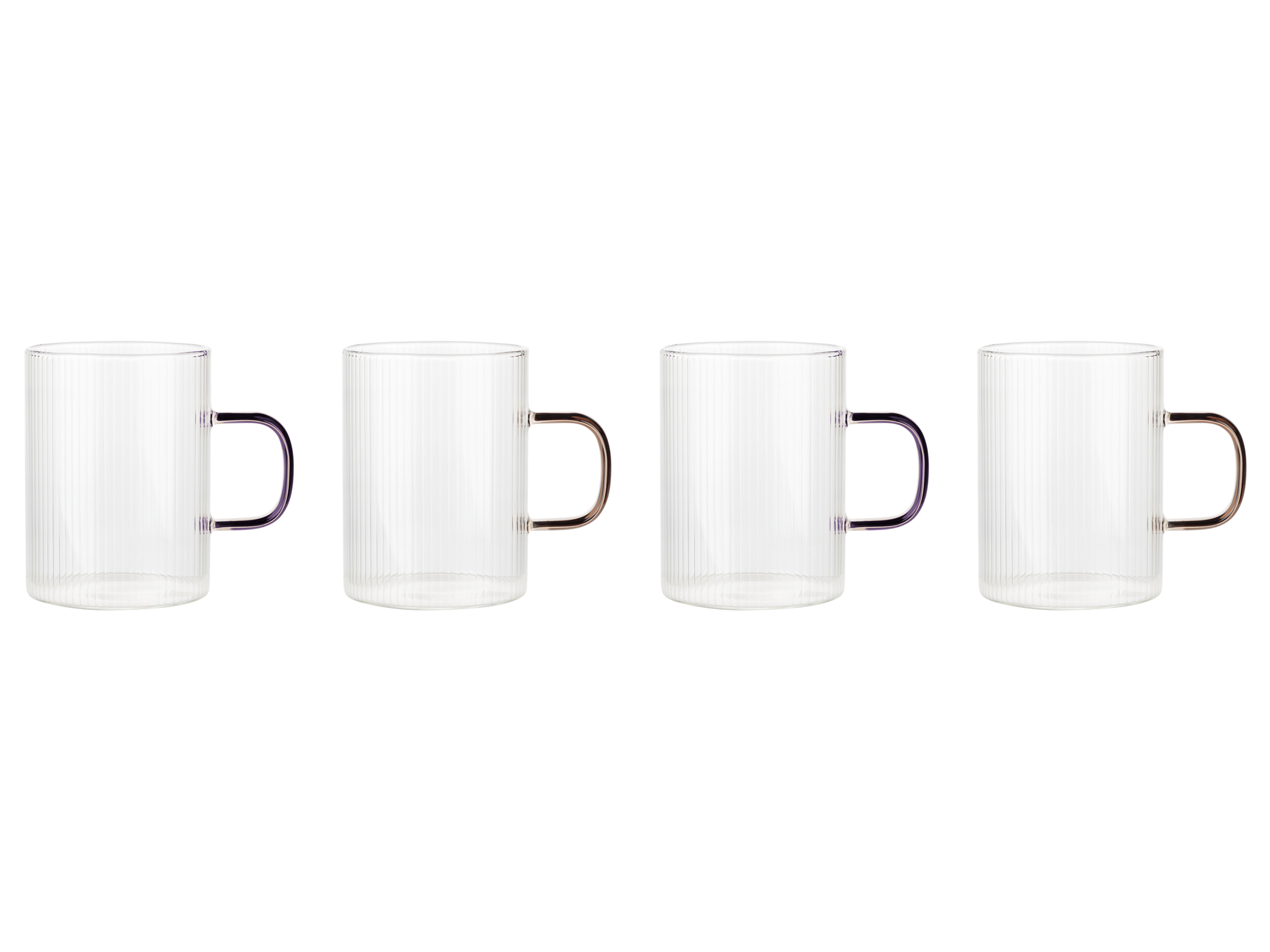 LIVARNO home Glazenset of theepot (cappucinomok, set van 4)