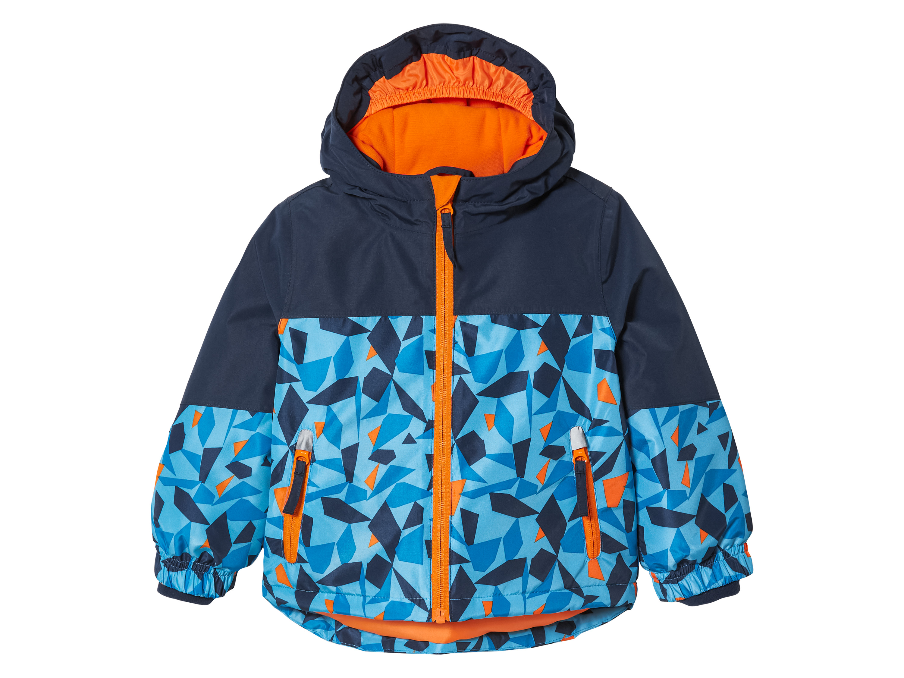 lupilu Kinder ski-jas (110/116, Patroon/marine/oranje/blauw)