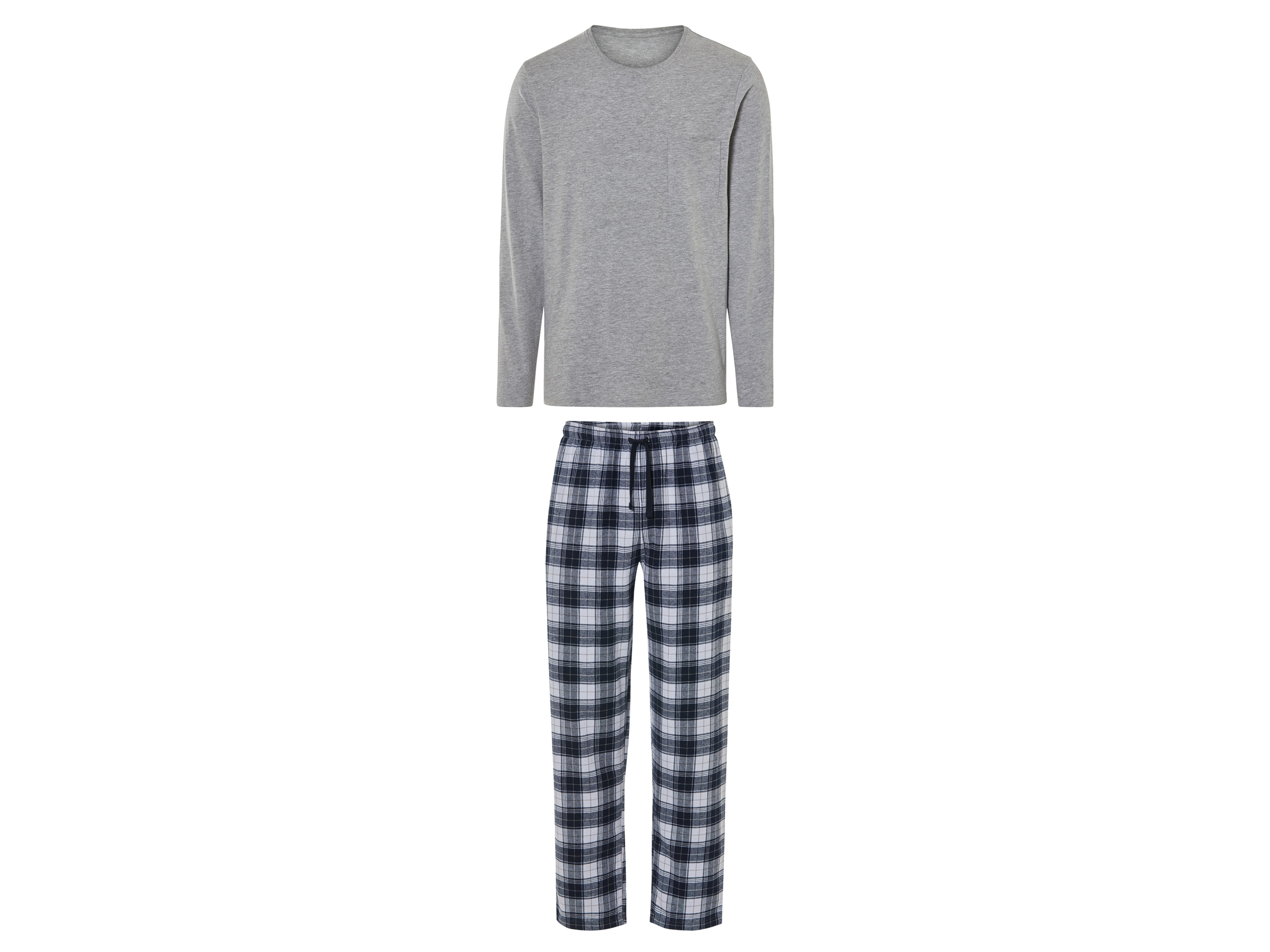 LIVERGY Heren pyjama (L (52/54), Grijs)