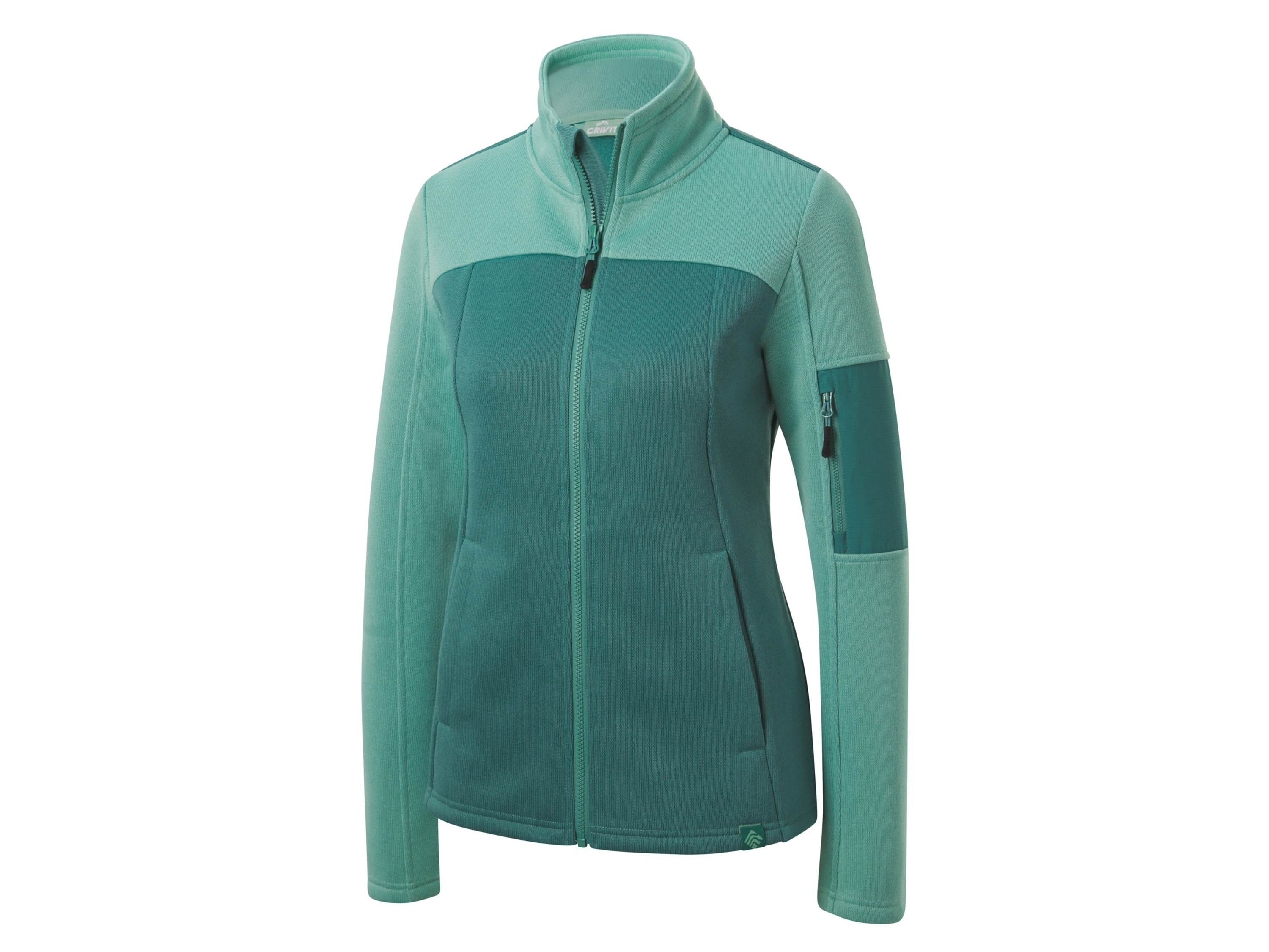 CRIVIT Dames gebreid fleecejack (S (36/38), Turquoise)