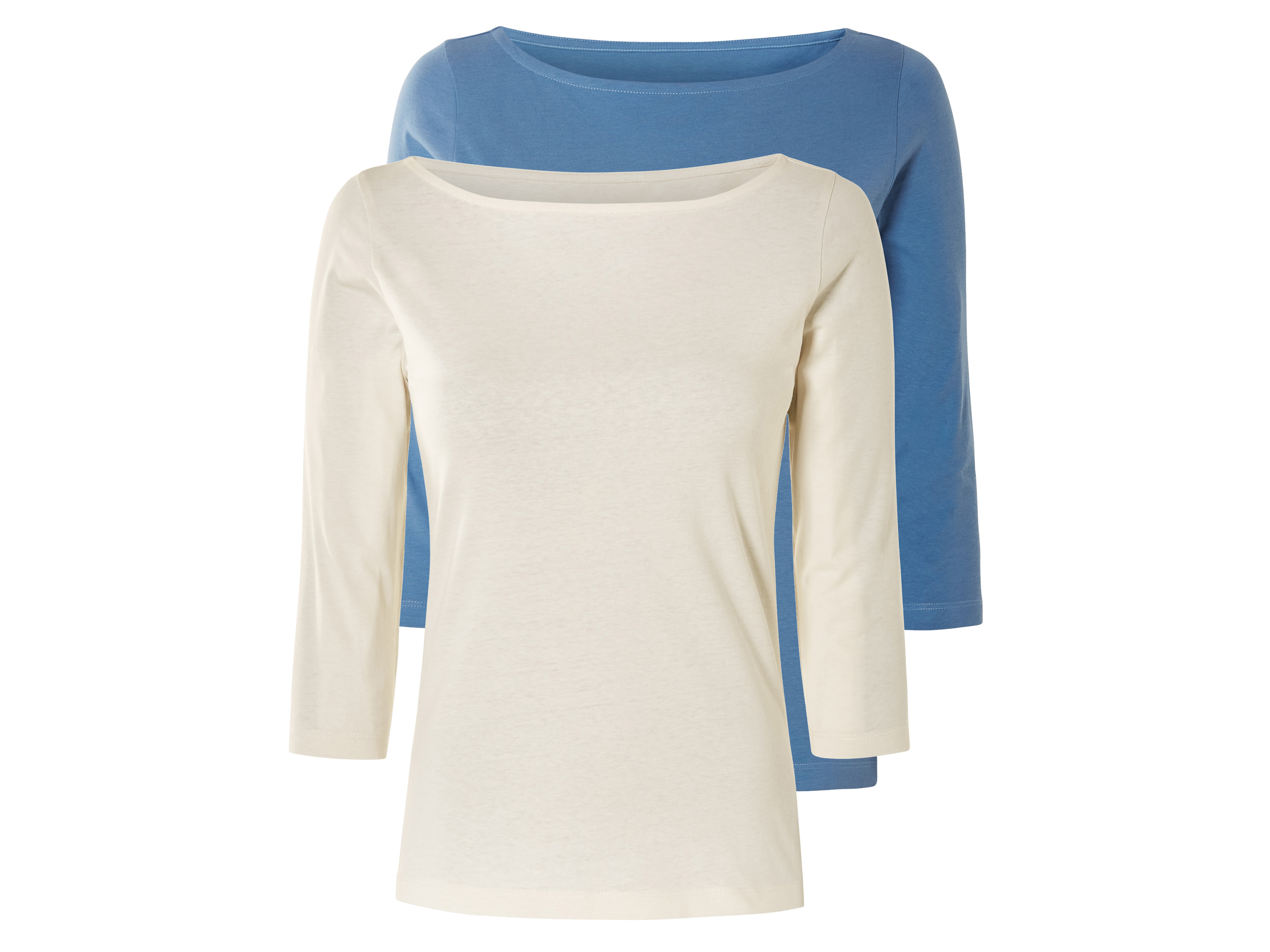 esmara Dames shirt met 3/4 Mouwen (XS (32/34), Blauw/wit)