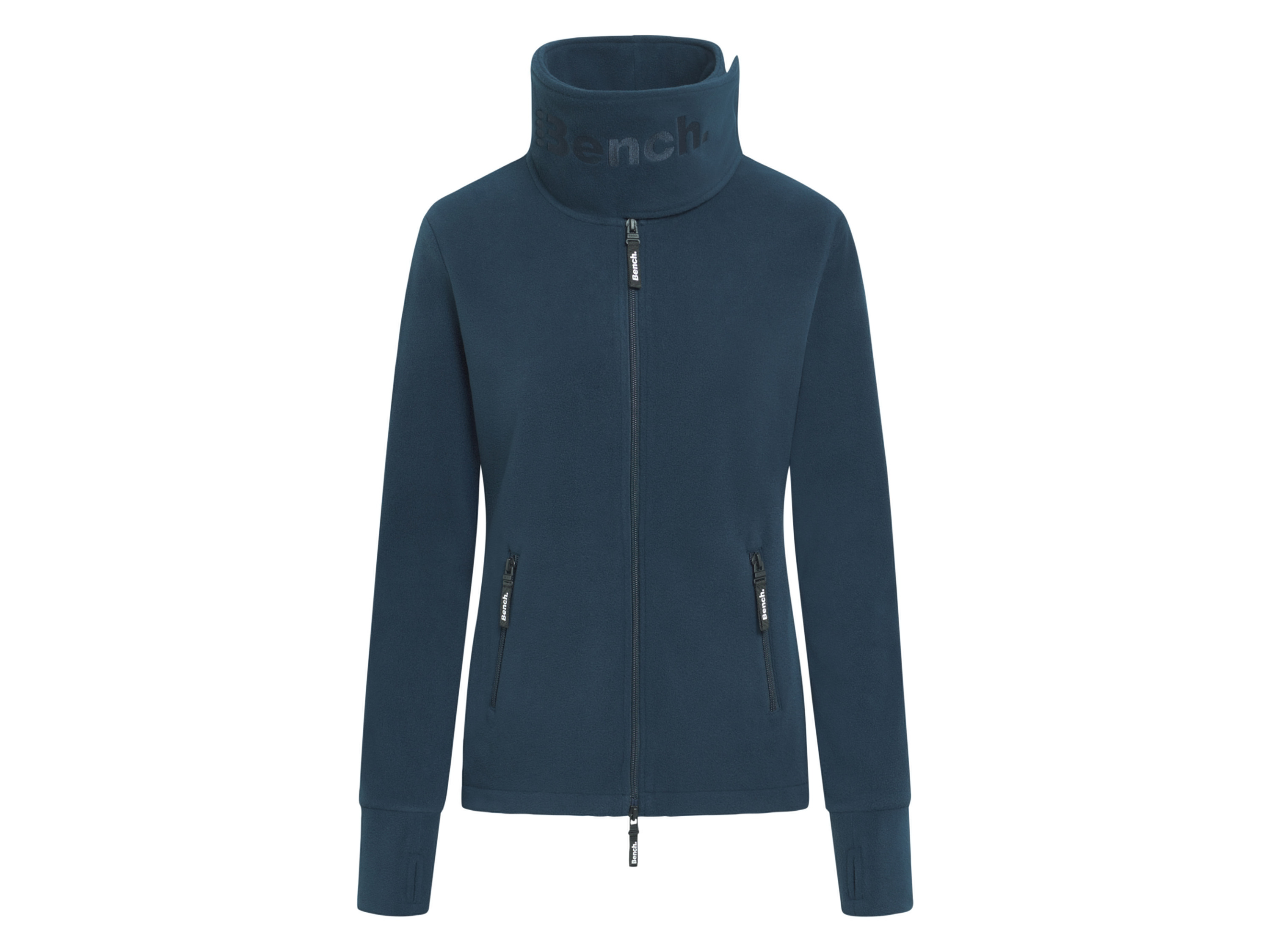 BENCH Dames fleecejack (36 (XS), Marineblauw)