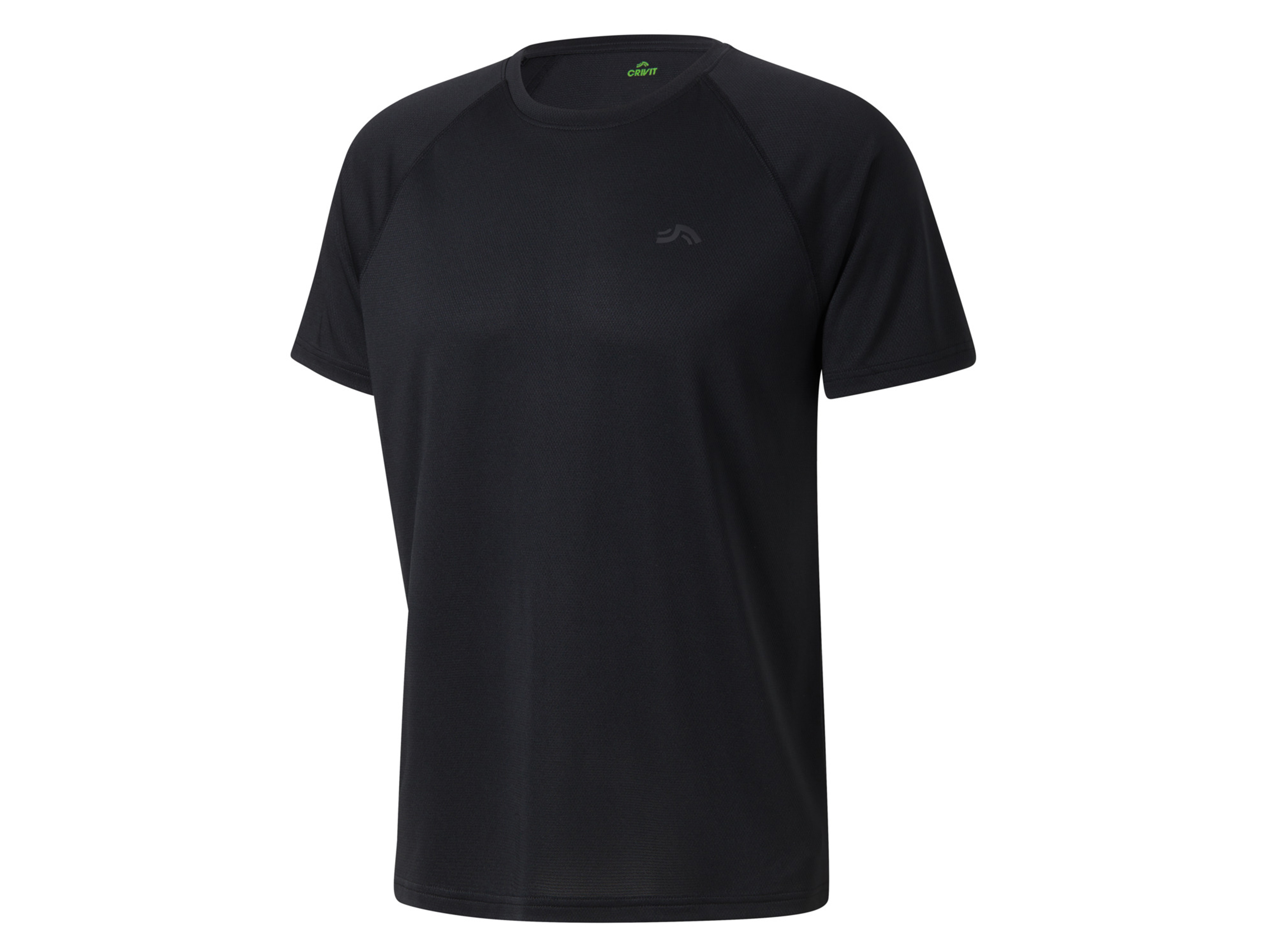 CRIVIT Heren functioneel shirt (S (44-46), Zwart)