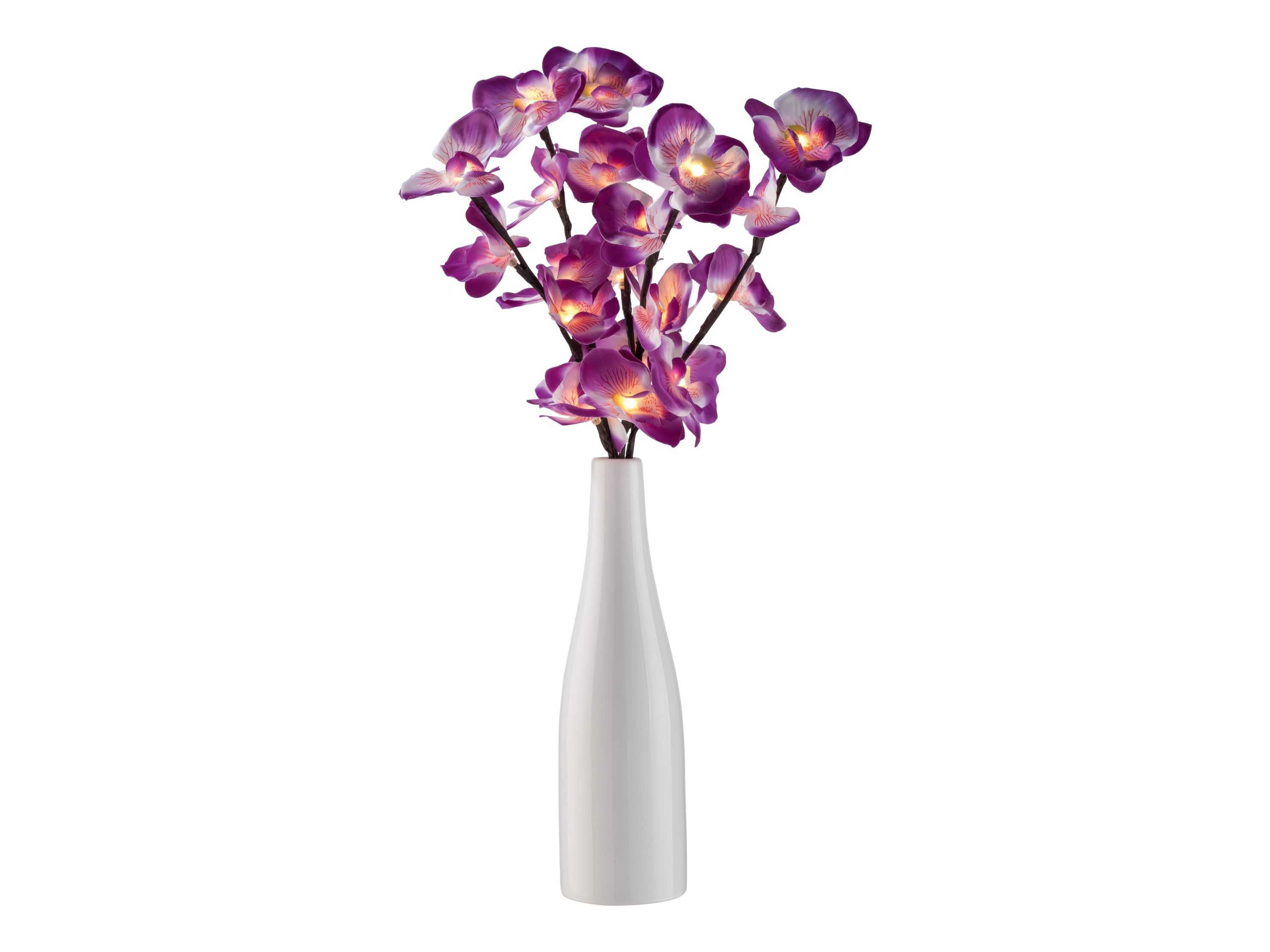 LIVARNO home Decoratievaas met LED-takken (Orchideebloem, violet)