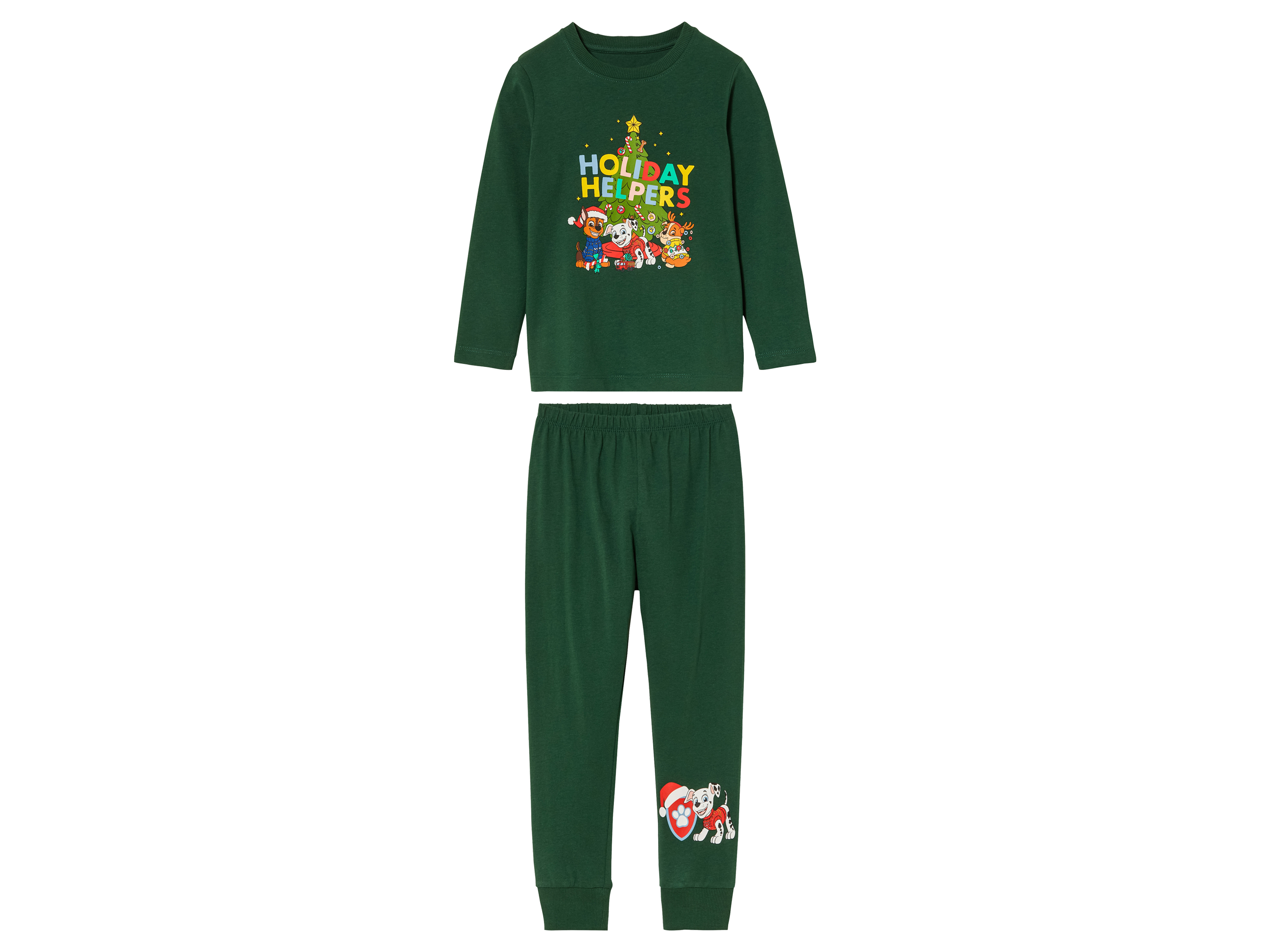 Kinderpyjama (110/116, Groen)