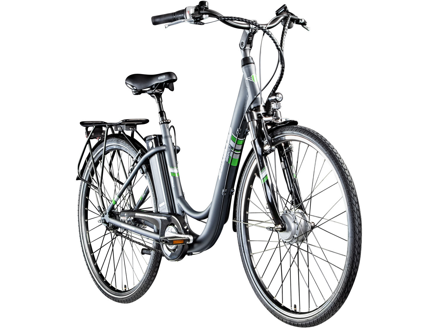 Zündapp Elektrische fiets City Green 3.7 (28", Antraciet)