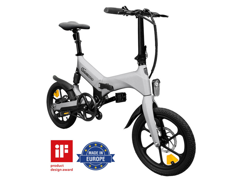 Ga naar volledige schermweergave: SachsenRad E-Folding Race Bike F12 ZILVER - afbeelding 1