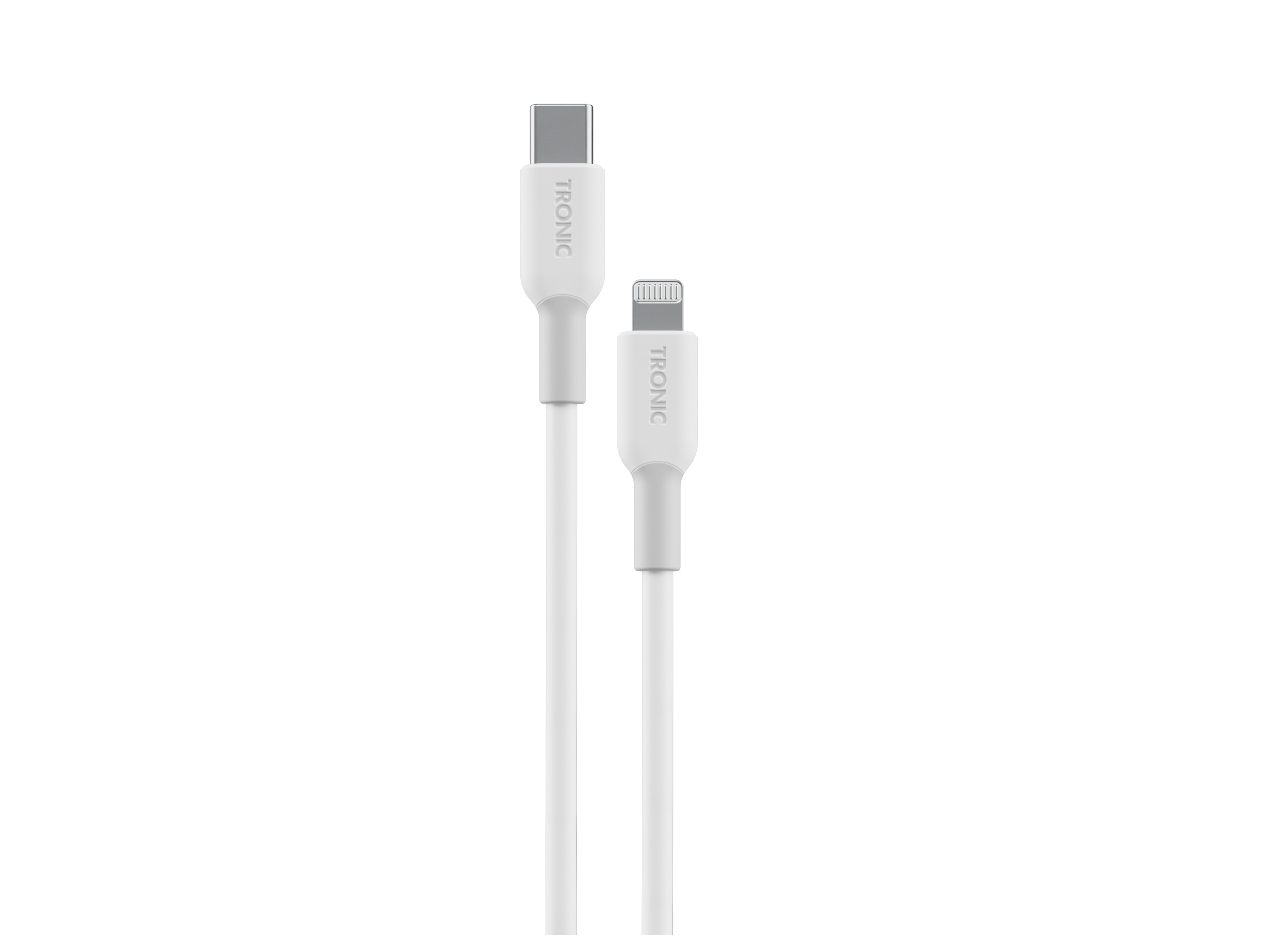 TRONIC Laad- en datakabel Lightning (Wit, USB-C naar Lightning)