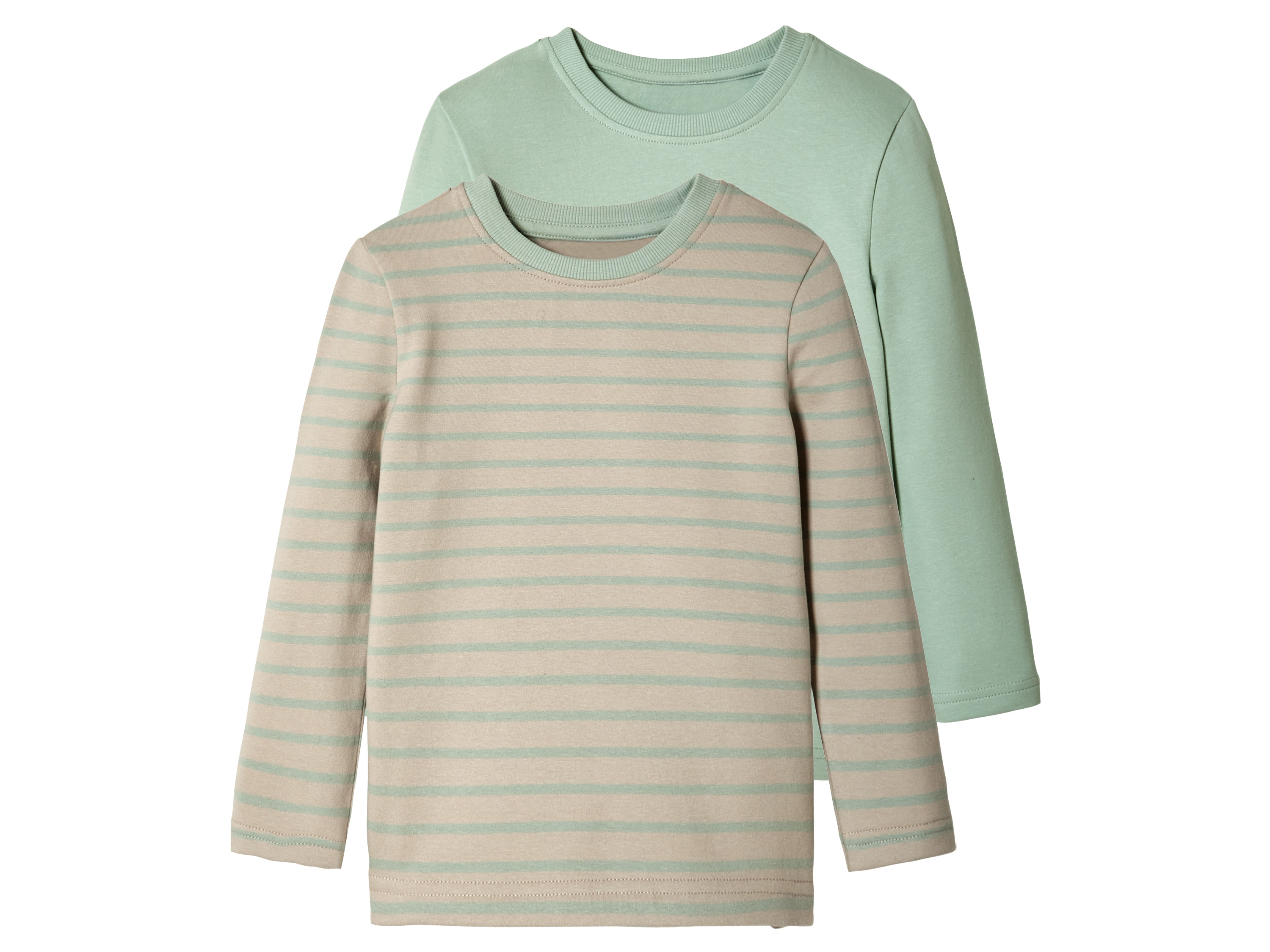 lupilu 2 baby thermoshirts (122/128, Beige/mint)