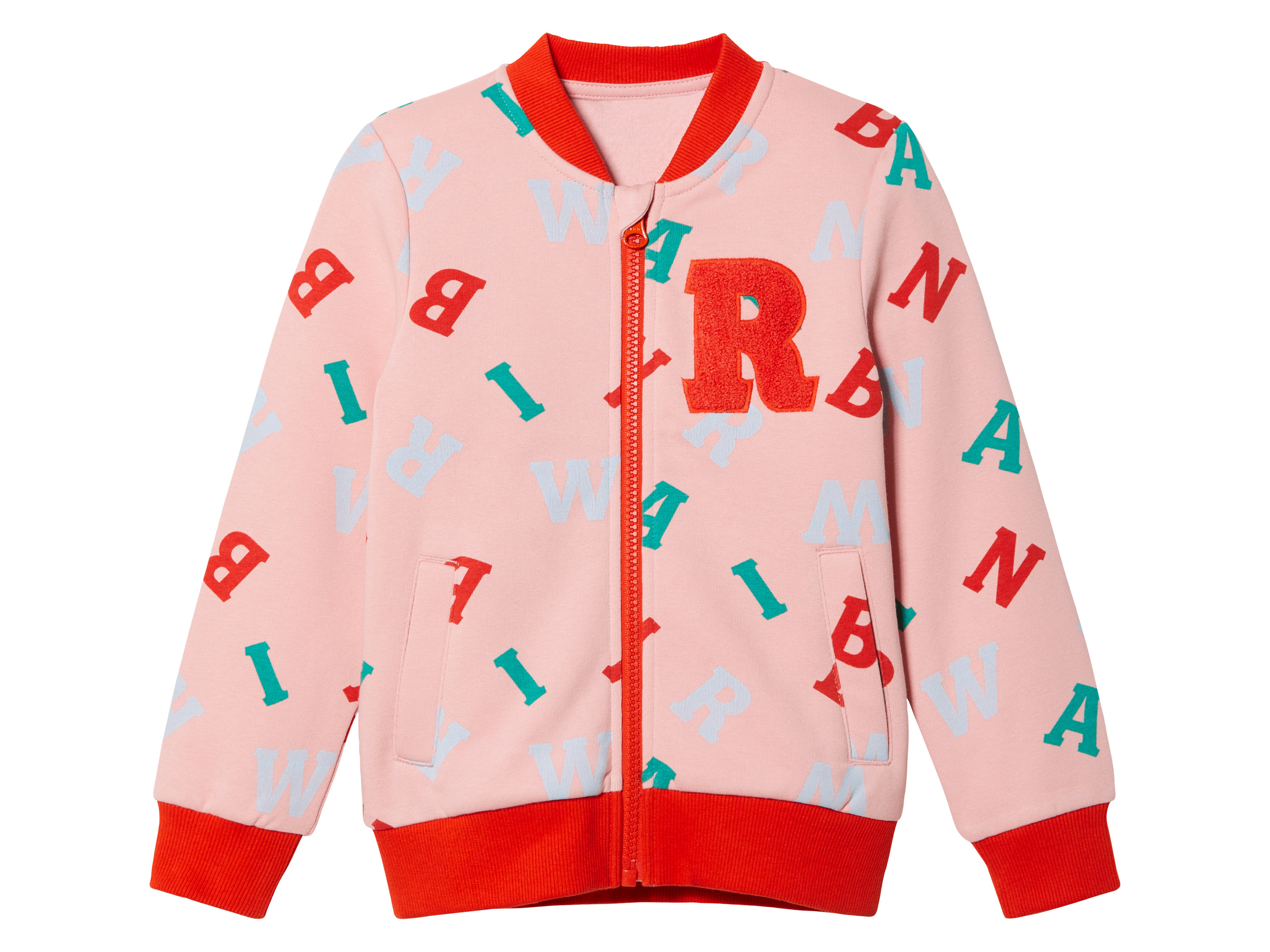 lupilu Kindercollegejack (122/128, Roze/Rood)