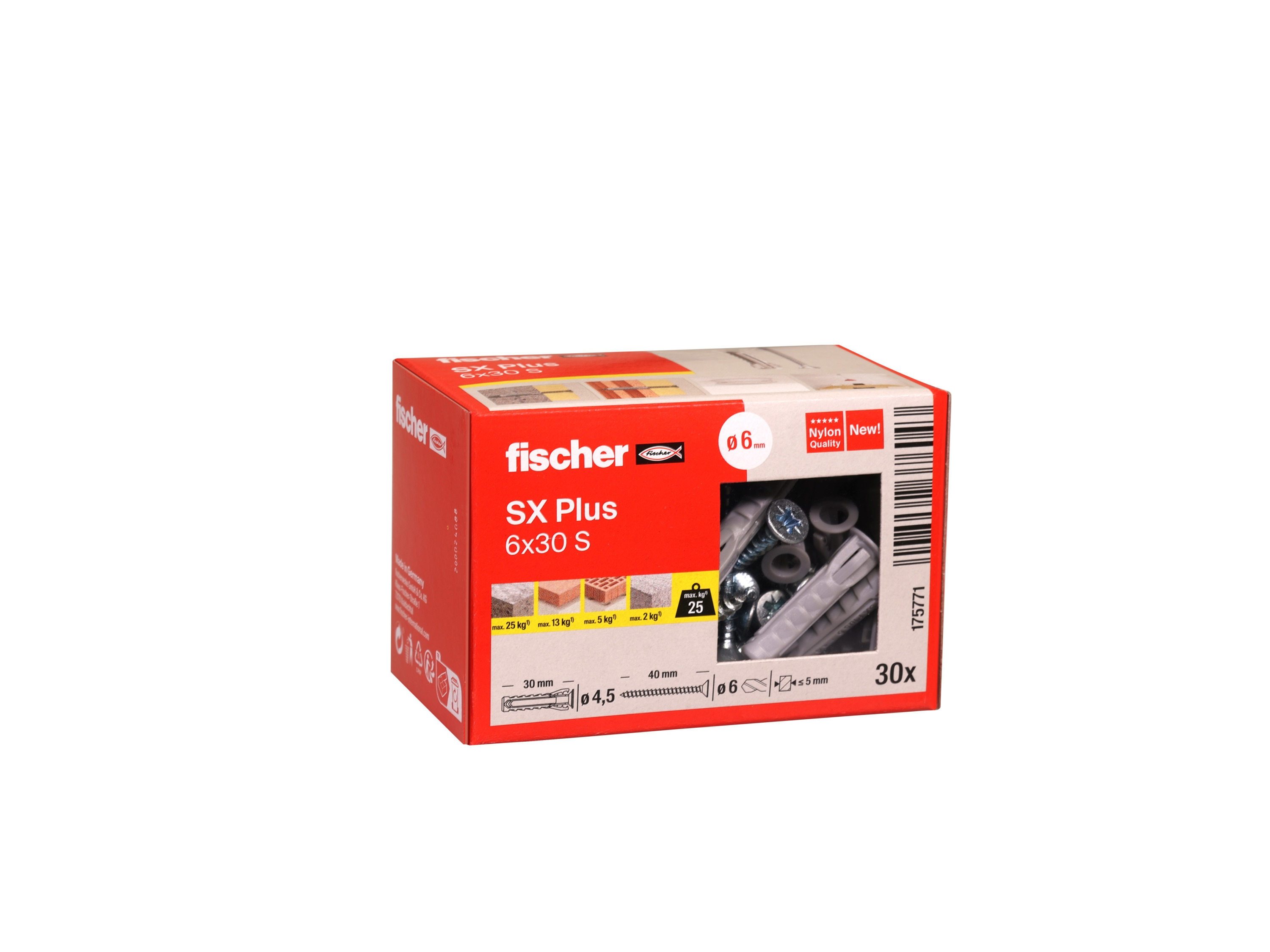 fischer Schroeven- en pluggenassortiment (SX Plus 6x30 + schroef)