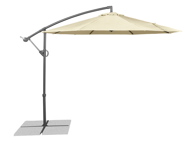 Ga naar volledige schermweergave: LIVARNO home Zwevende parasol crème - afbeelding 4