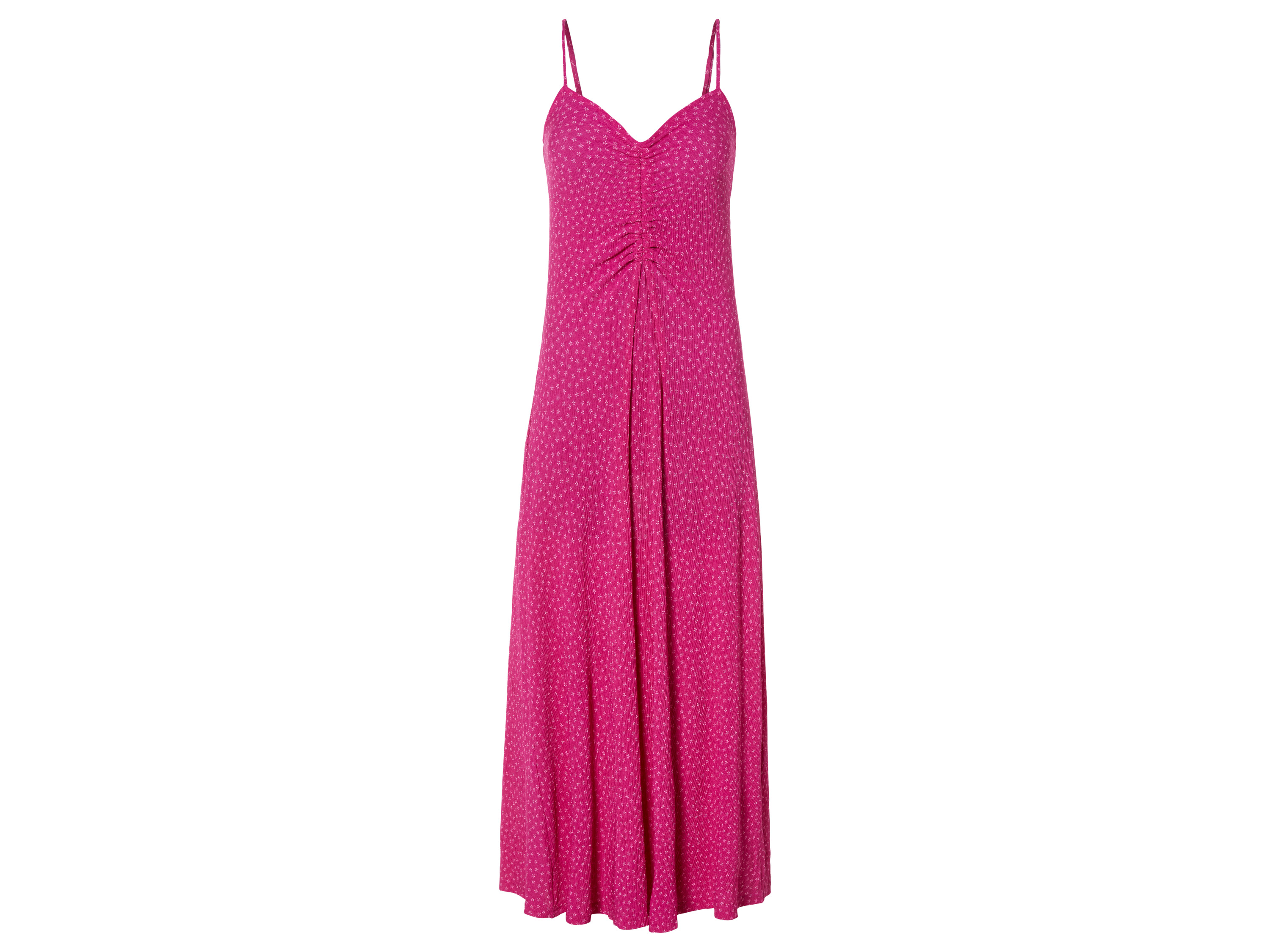 esmara Dames plissé-jurk (XS (32/34), Roze patroon)