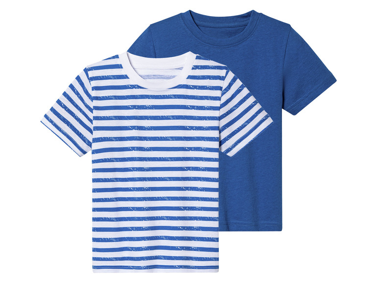lupilu 2 peuter t-shirts (122/128, Blauw/wit)