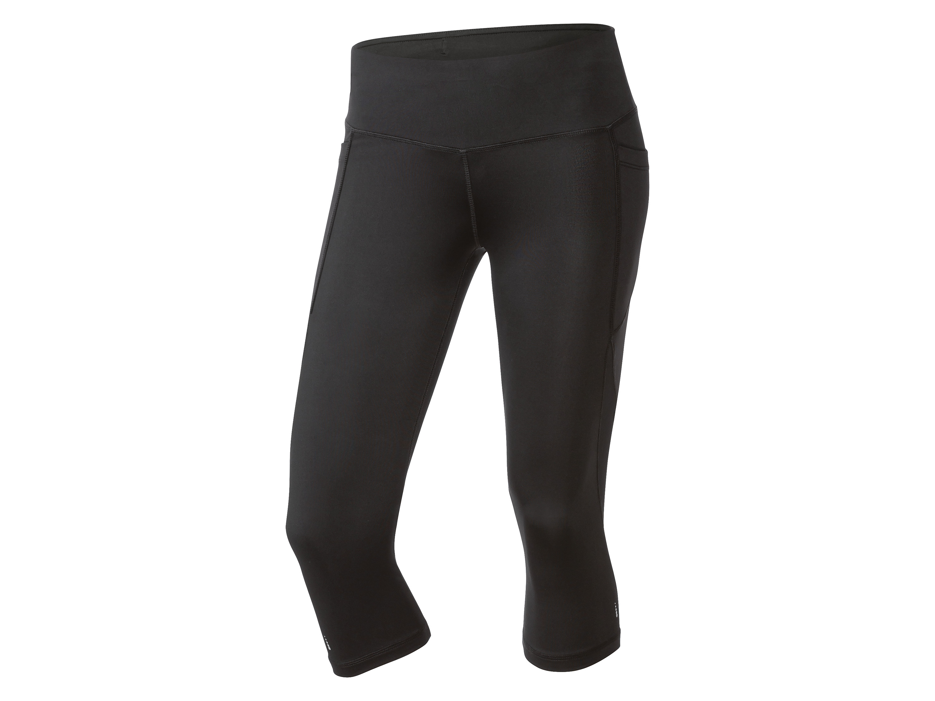 CRIVIT Dames driekwart sportlegging (XS (32/34), Zwart)