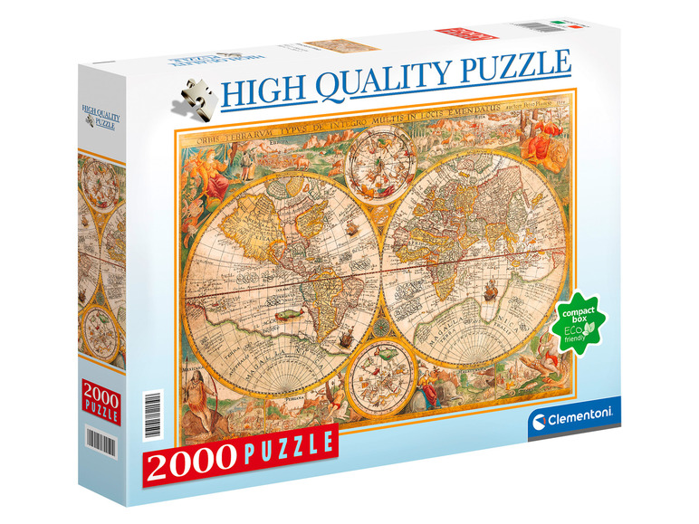 Clementoni Puzzel 1500 / 2000 stukjes (2000 stukjes, Oude kaart)