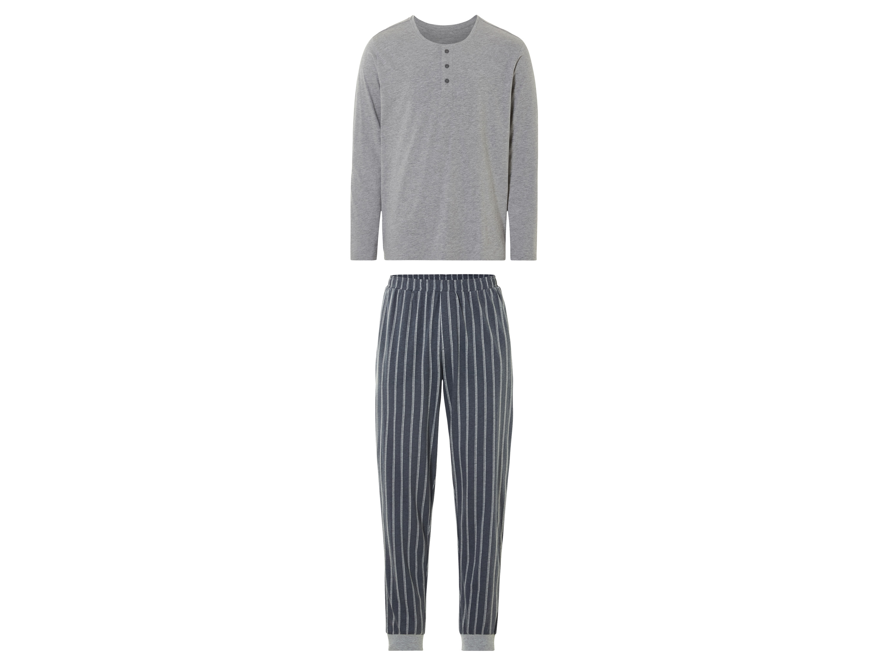 LIVERGY Heren pyjama (Grijs, S (44/46))