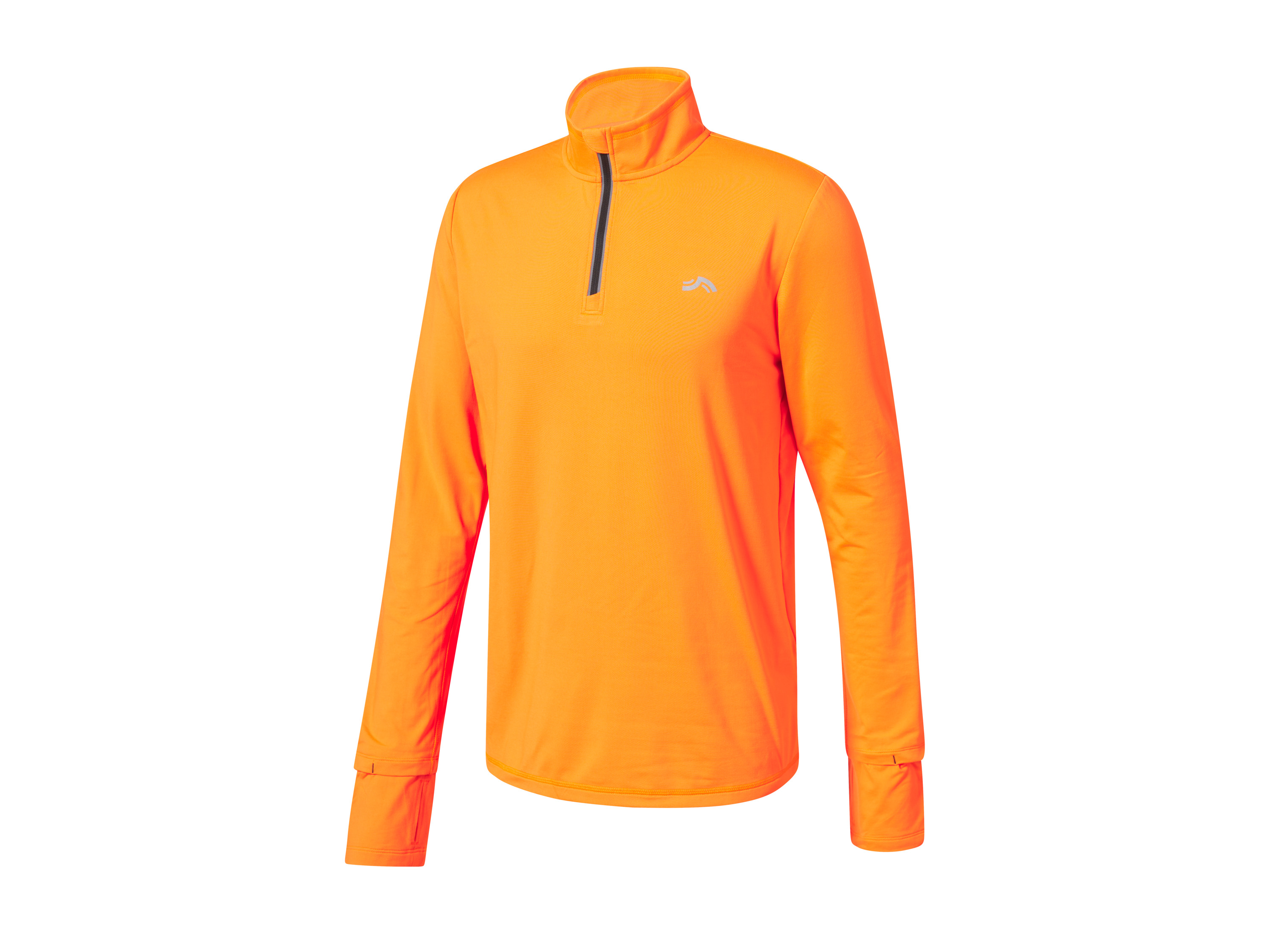 CRIVIT Heren sportshirt met smartwatch opening (S (44/46), Oranje)