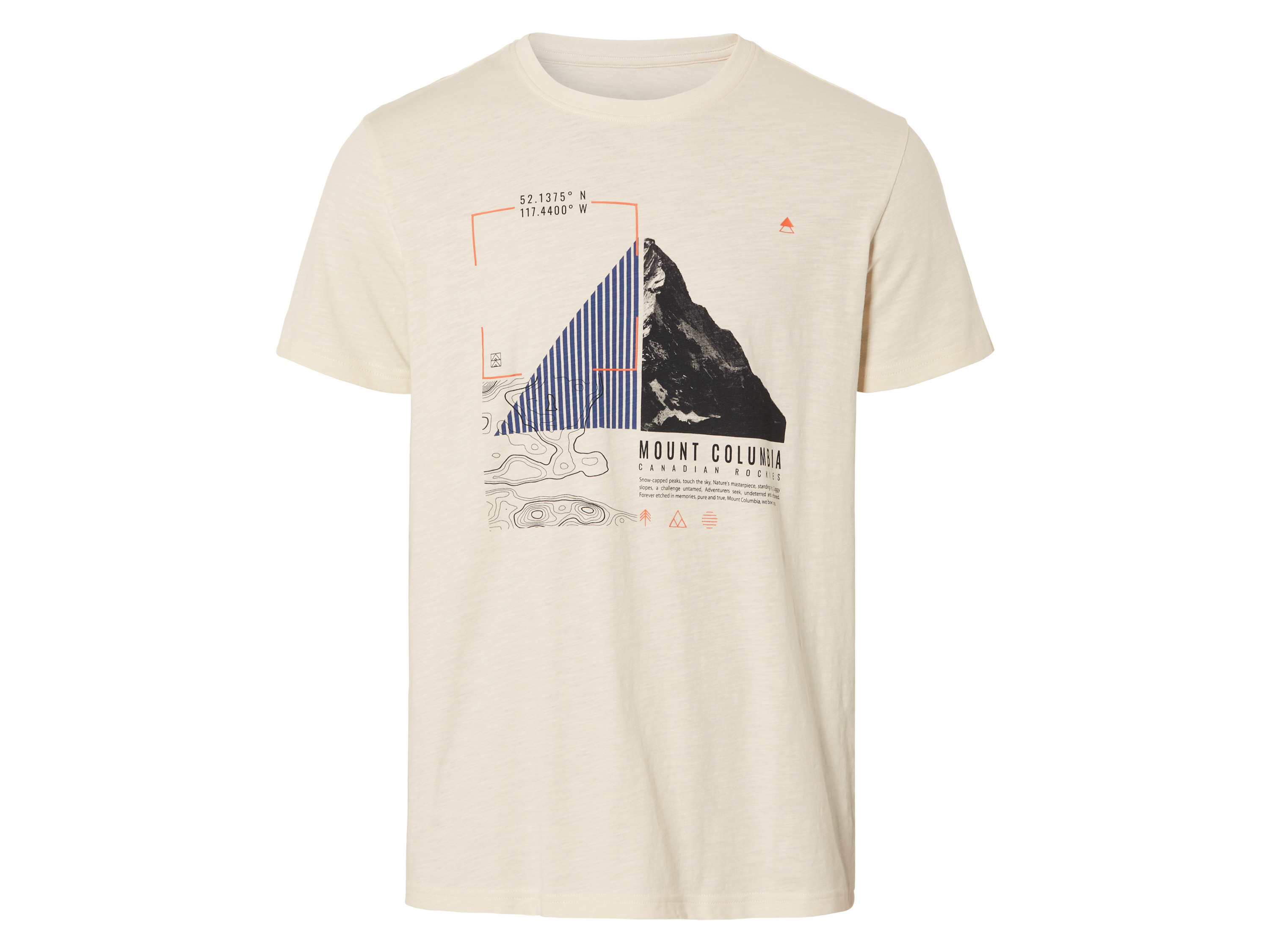 LIVERGY Heren T-shirt (M (48/50), Crème)