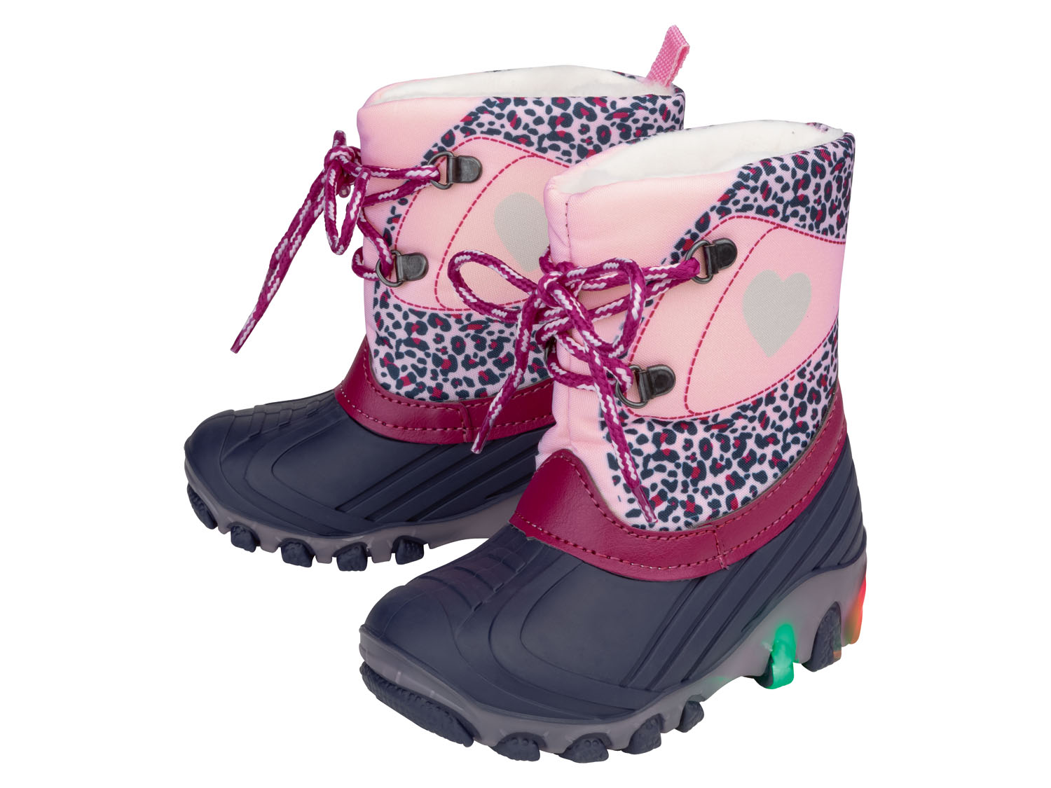 lupilu Meisjes snowboots met LED-licht (27, Marineblauw)