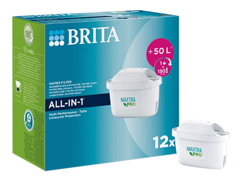 Ga naar volledige schermweergave: BRITA Waterfilterpatroon MAXTRA PRO All-In-One, pak van 12 - afbeelding 1