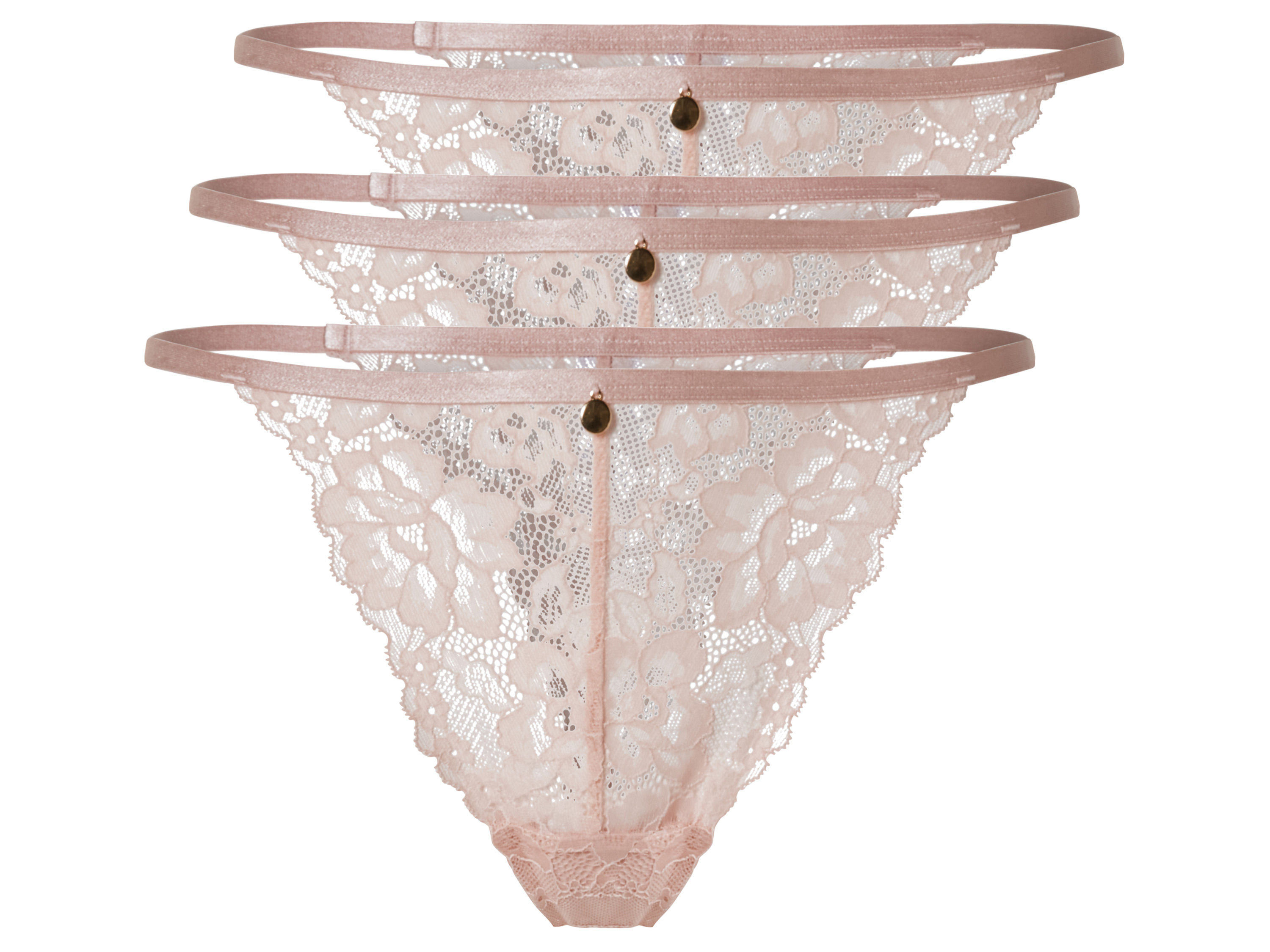 esmara 3 dames strings (XS (32/34), Roze)