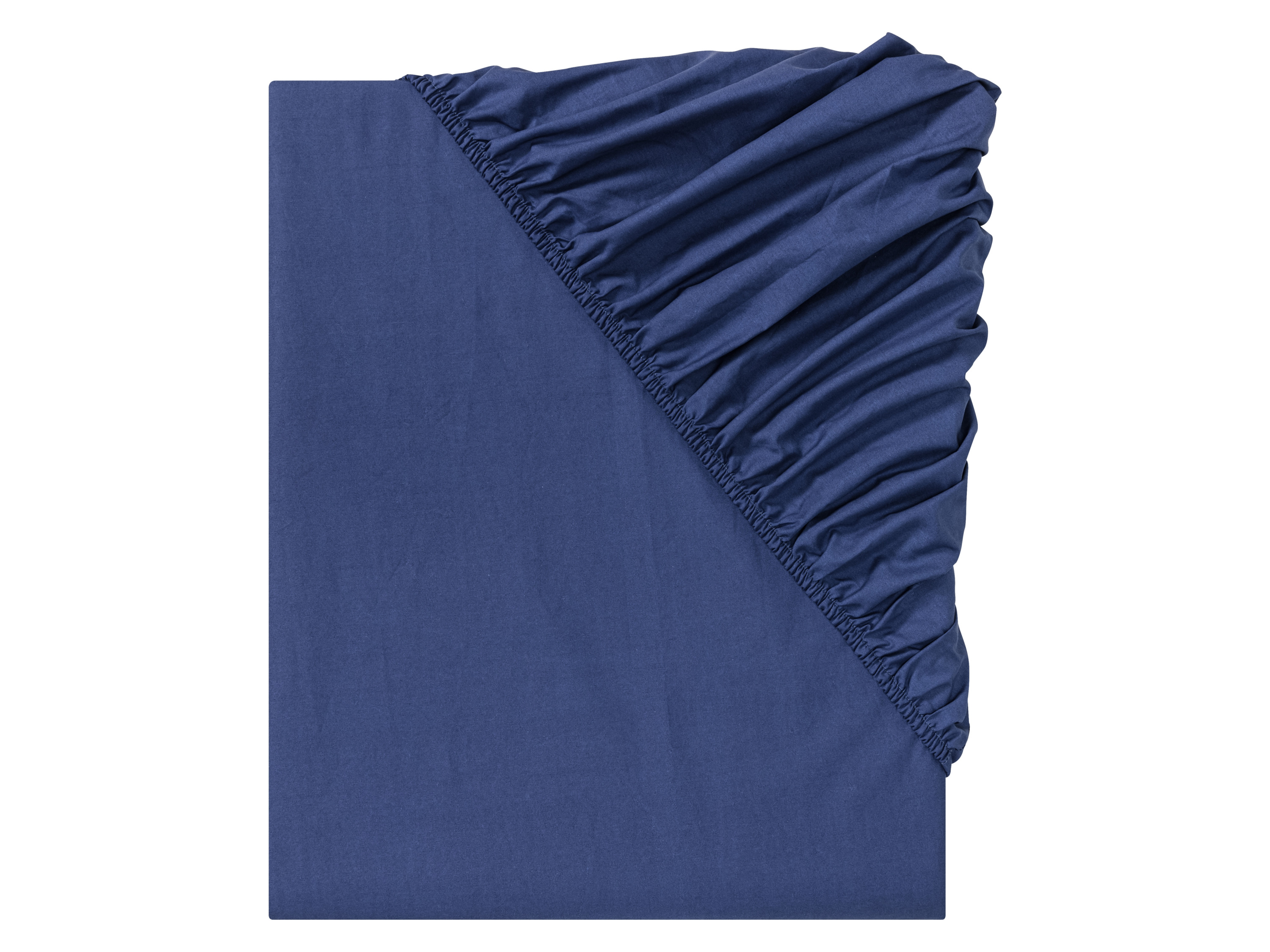 LIVARNO home Percal hoeslaken 180-200 x 200 cm (Blauw)