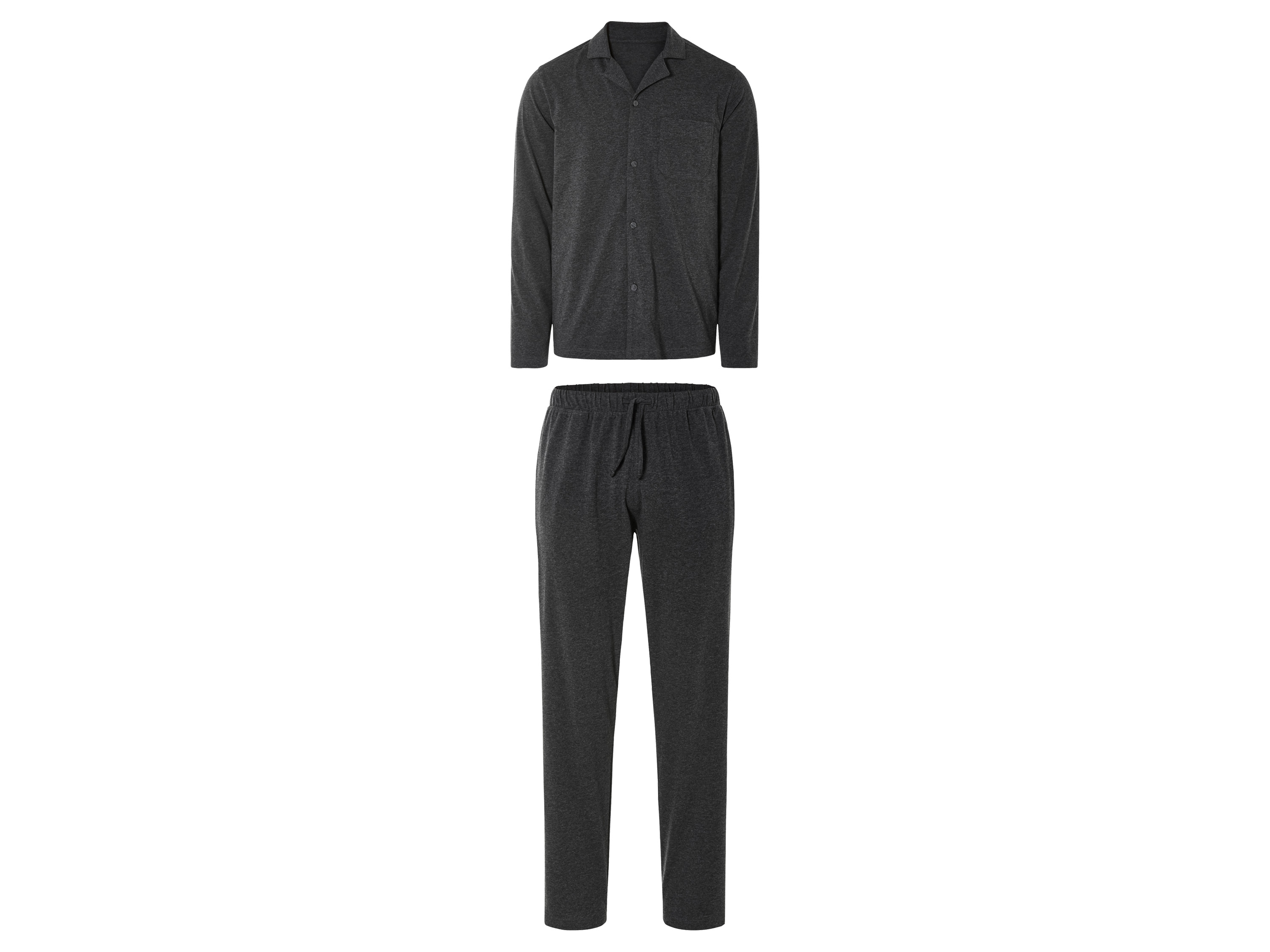 LIVERGY Heren pyjama (S (44-46), Grijs)