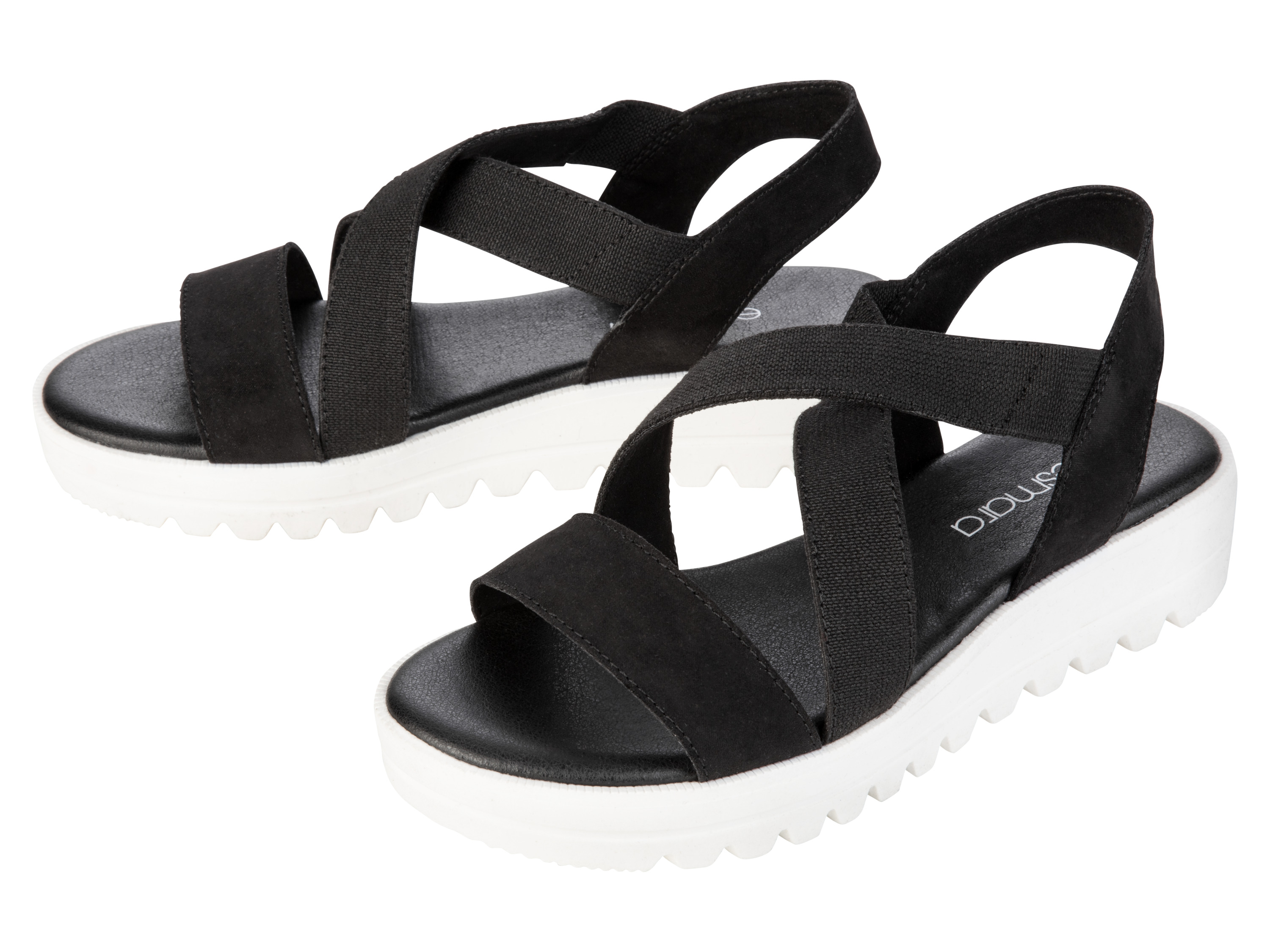 esmara Dames sandalen (40, Zwart)