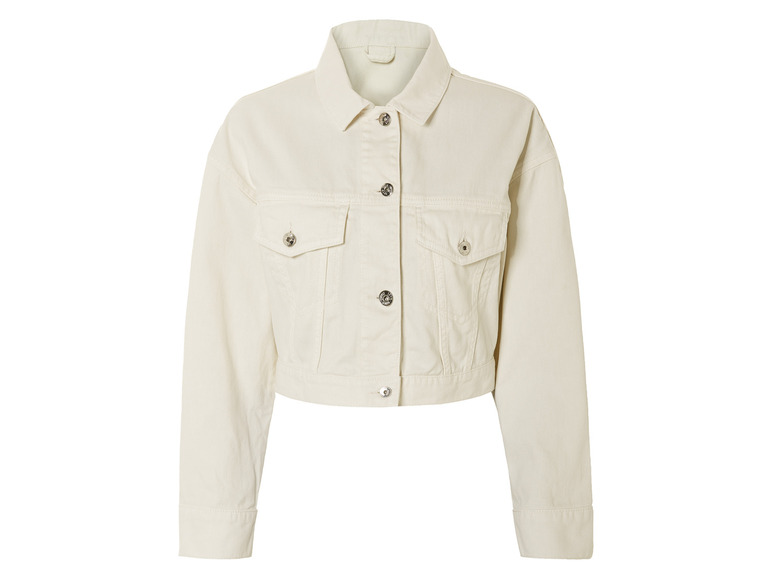 esmara Dames jeansjack (46, Crème)