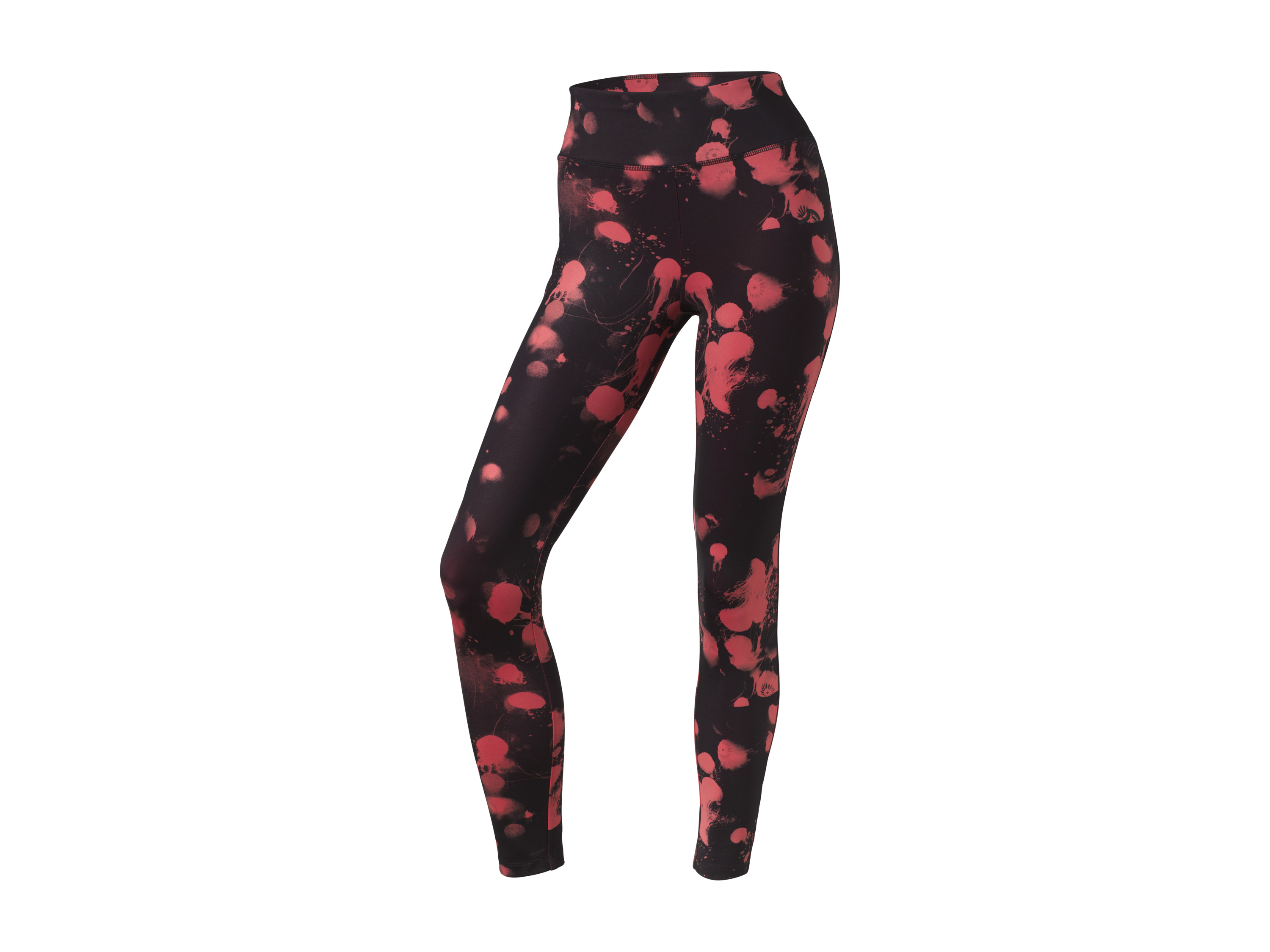 CRIVIT Dames sportlegging (S (36/38), Zwart/rood)