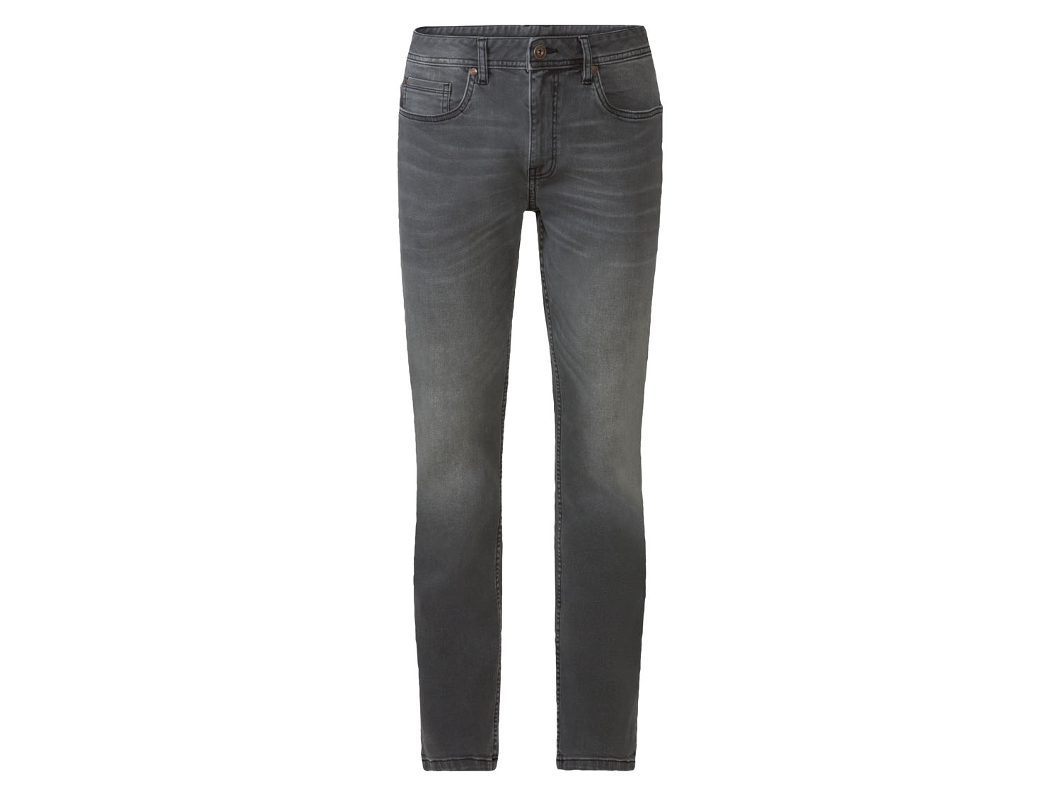 LIVERGY Heren jeans slim fit (48 (32/32), Grijs)