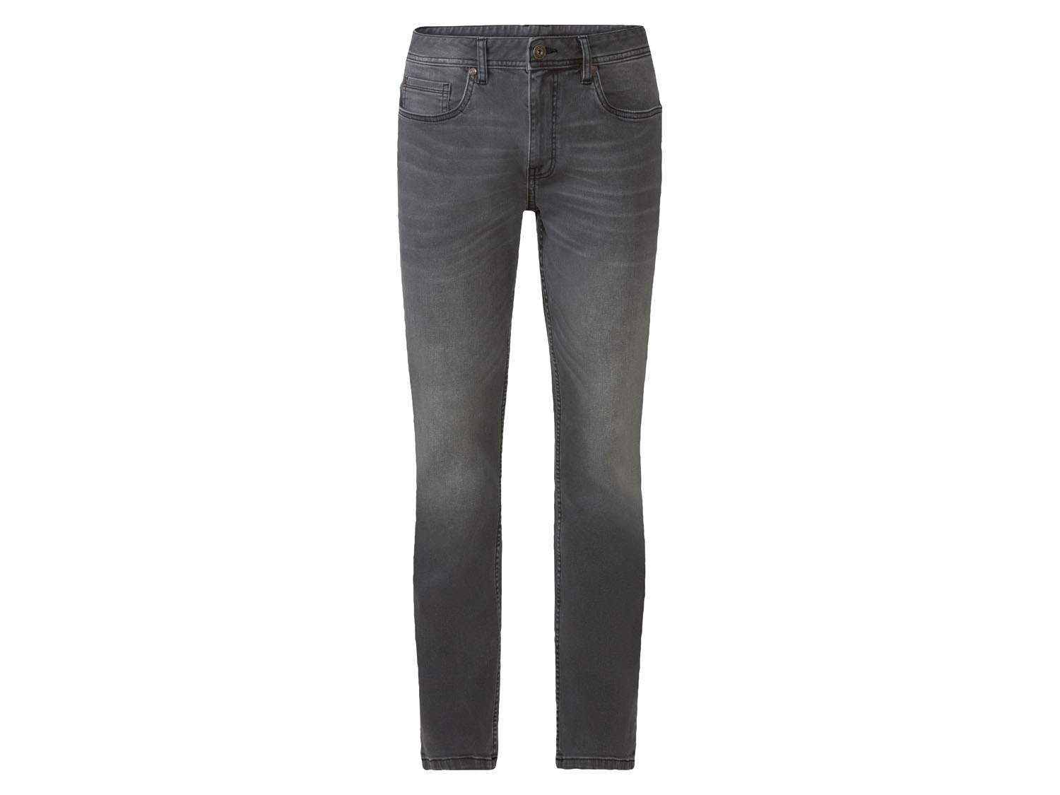 LIVERGY Heren jeans slim fit (54 (38/30), Grijs)