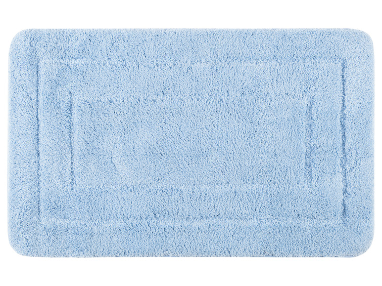 Kleine Wolke Badmat, 60 x 100 cm, spiegelframe-look (Lichtblauw)