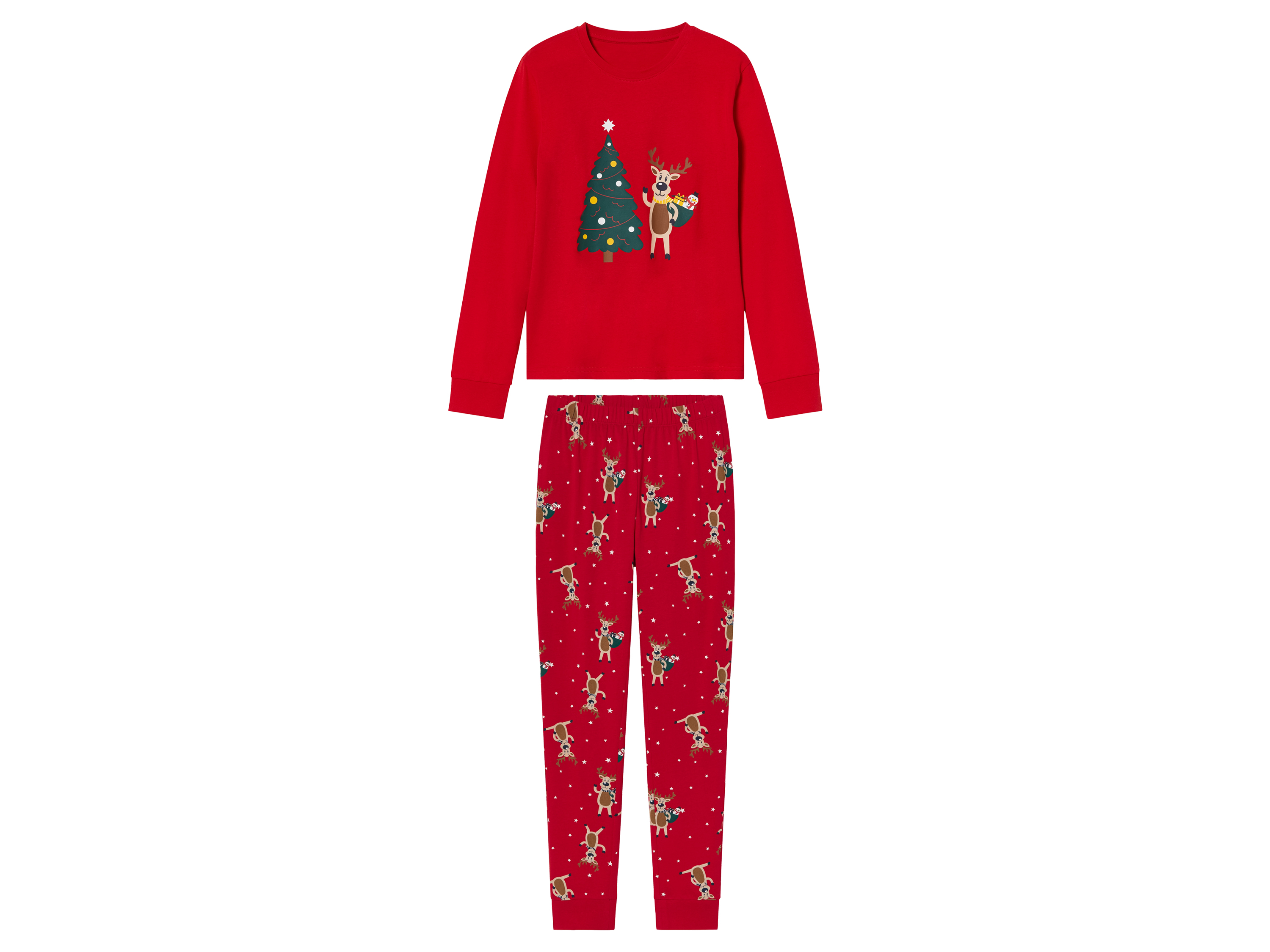 pepperts! Kinder kerstpyjama (146/152, Rood)