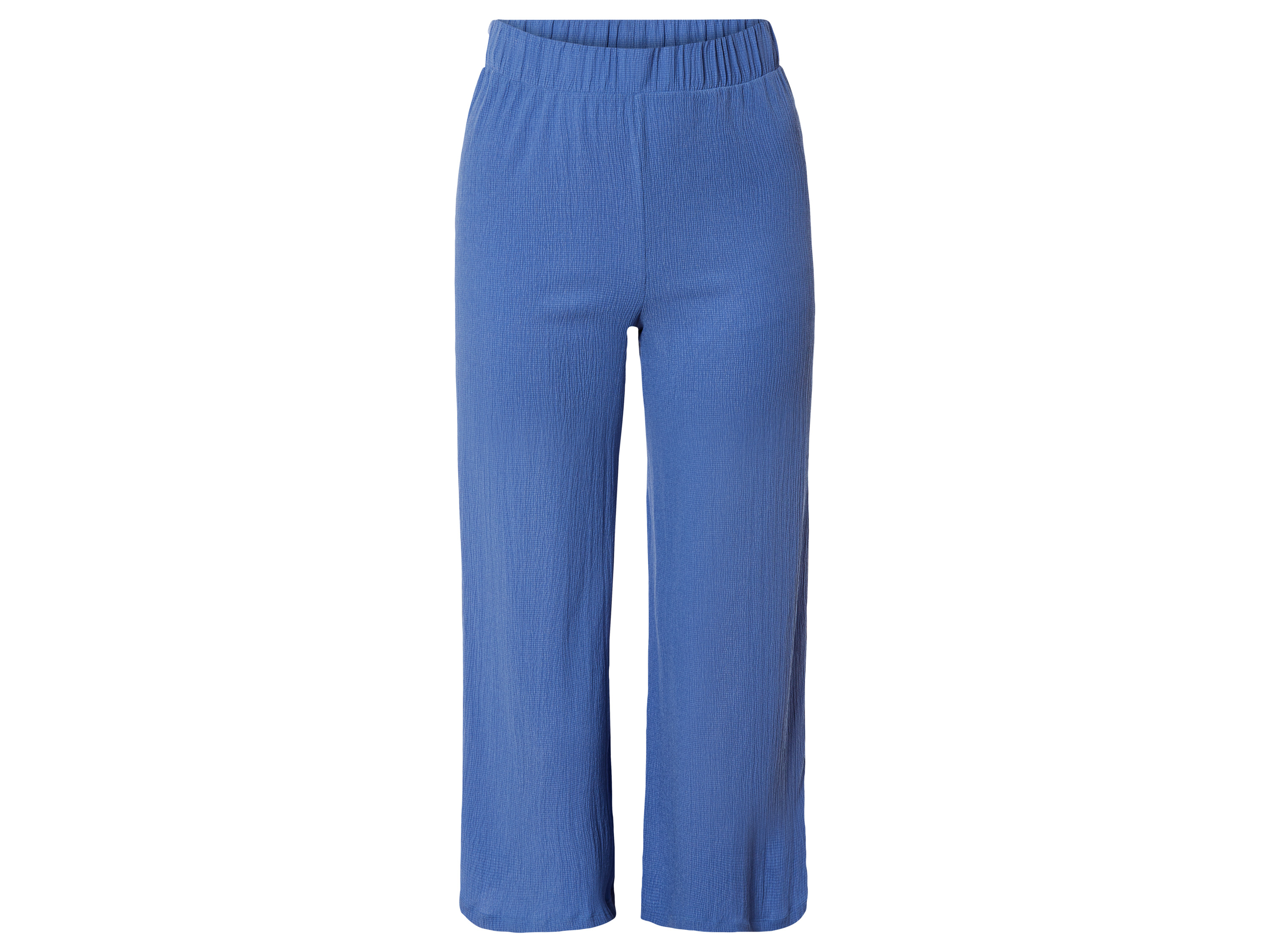 esmara Dames wide-leg broek (50, Blauw)