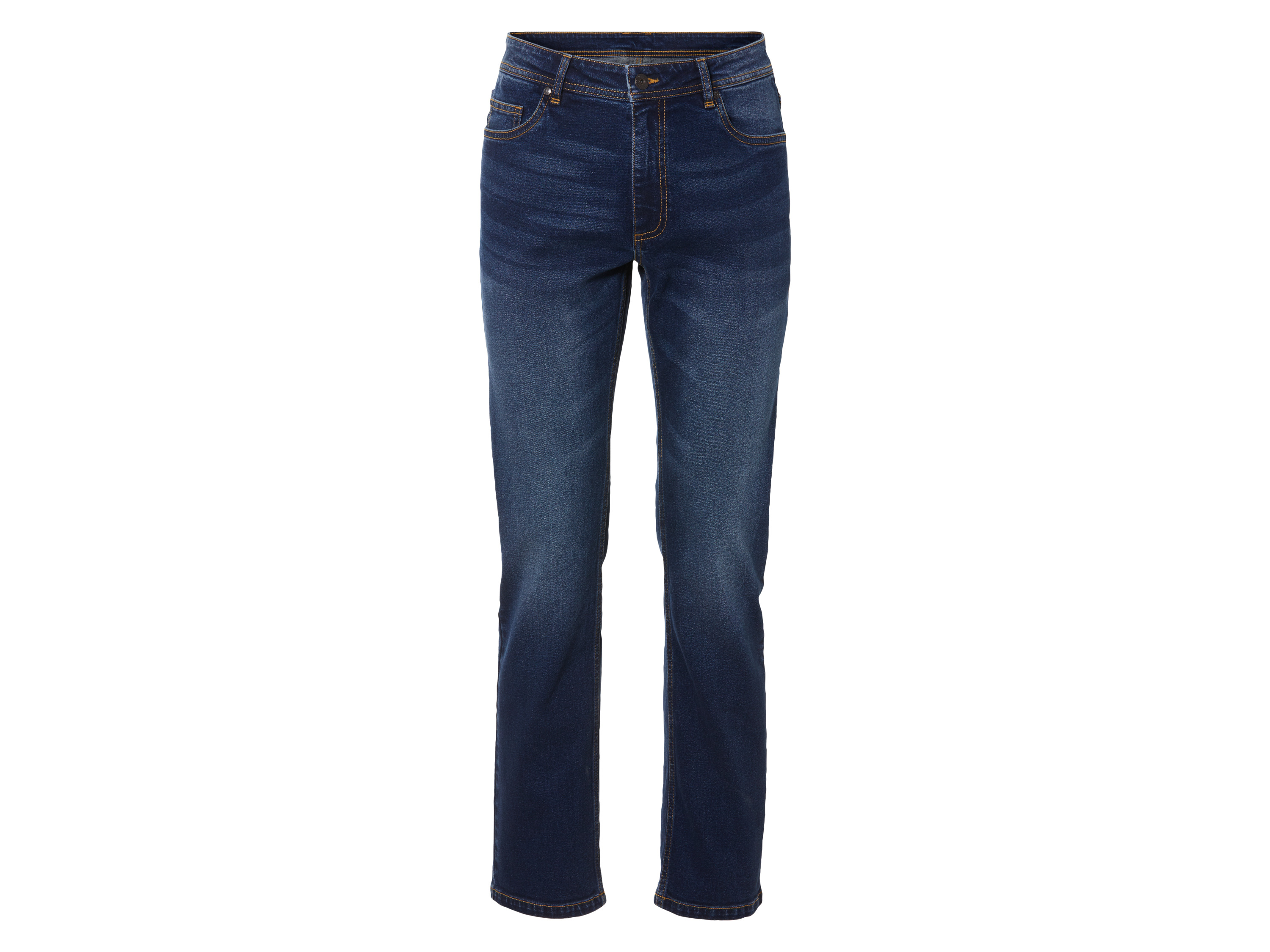 LIVERGY Heren jeans (50 (34/32), Donkerblauw)