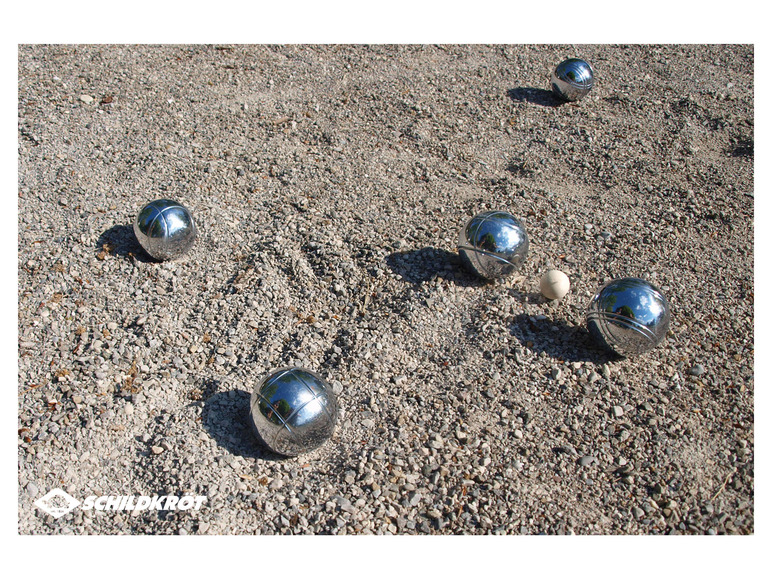 Ga naar volledige schermweergave: Schildkröt Boule / boccia / petanque set staal - afbeelding 5