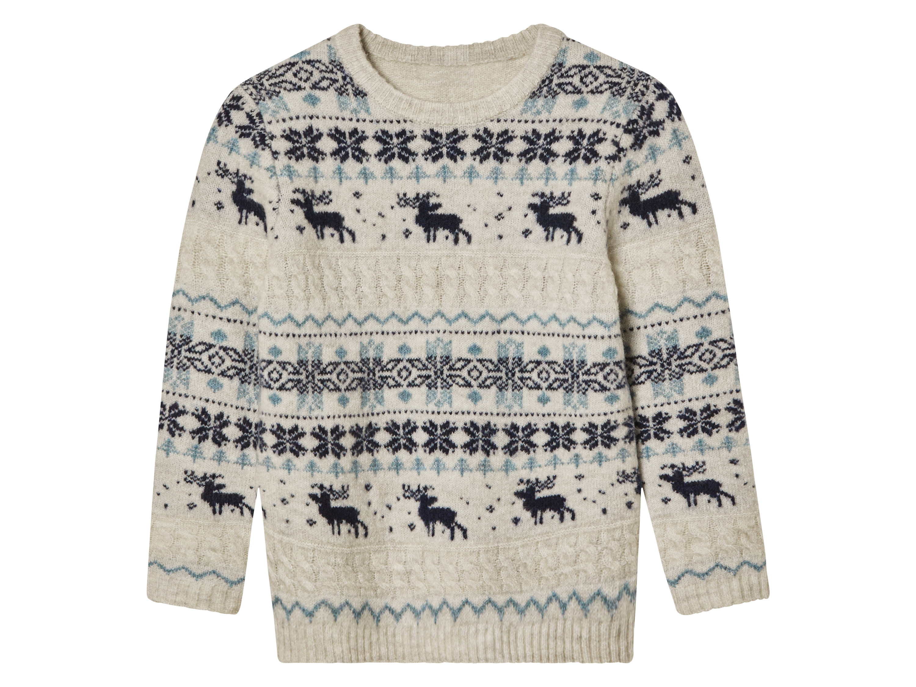 lupilu Kersttrui voor kinderen (98 - 104, Beige)