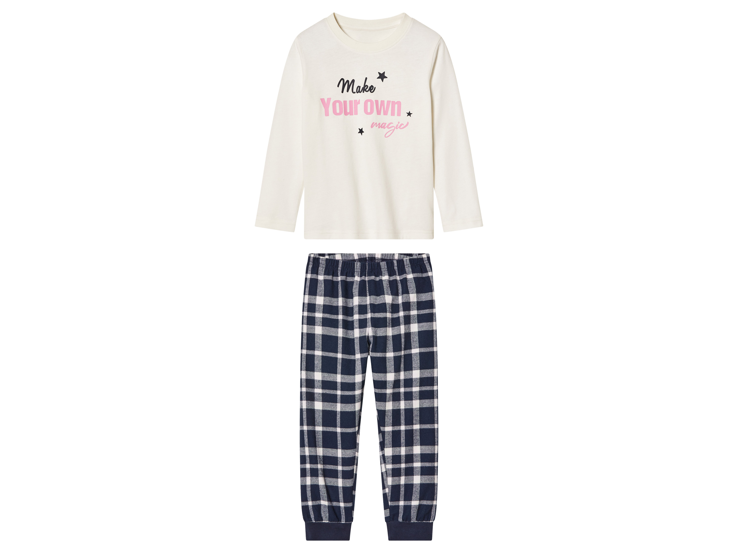 lupilu Kinder pyjama (110/116, Wit)