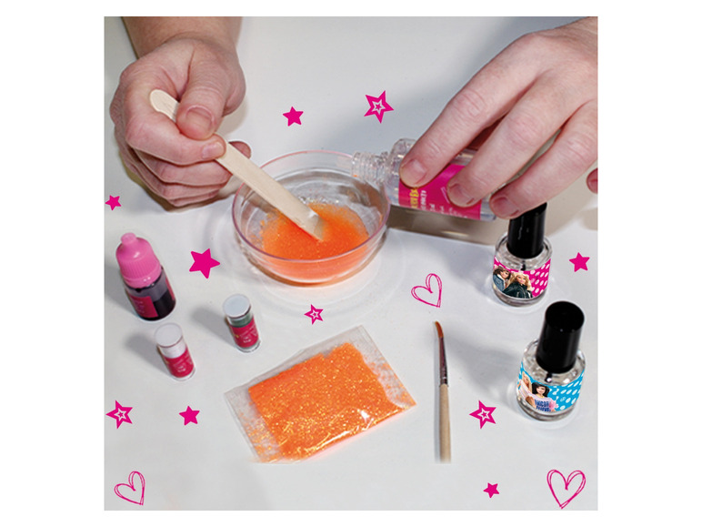 Ga naar volledige schermweergave: Barbie Glitter tattoo of nail art set - afbeelding 10