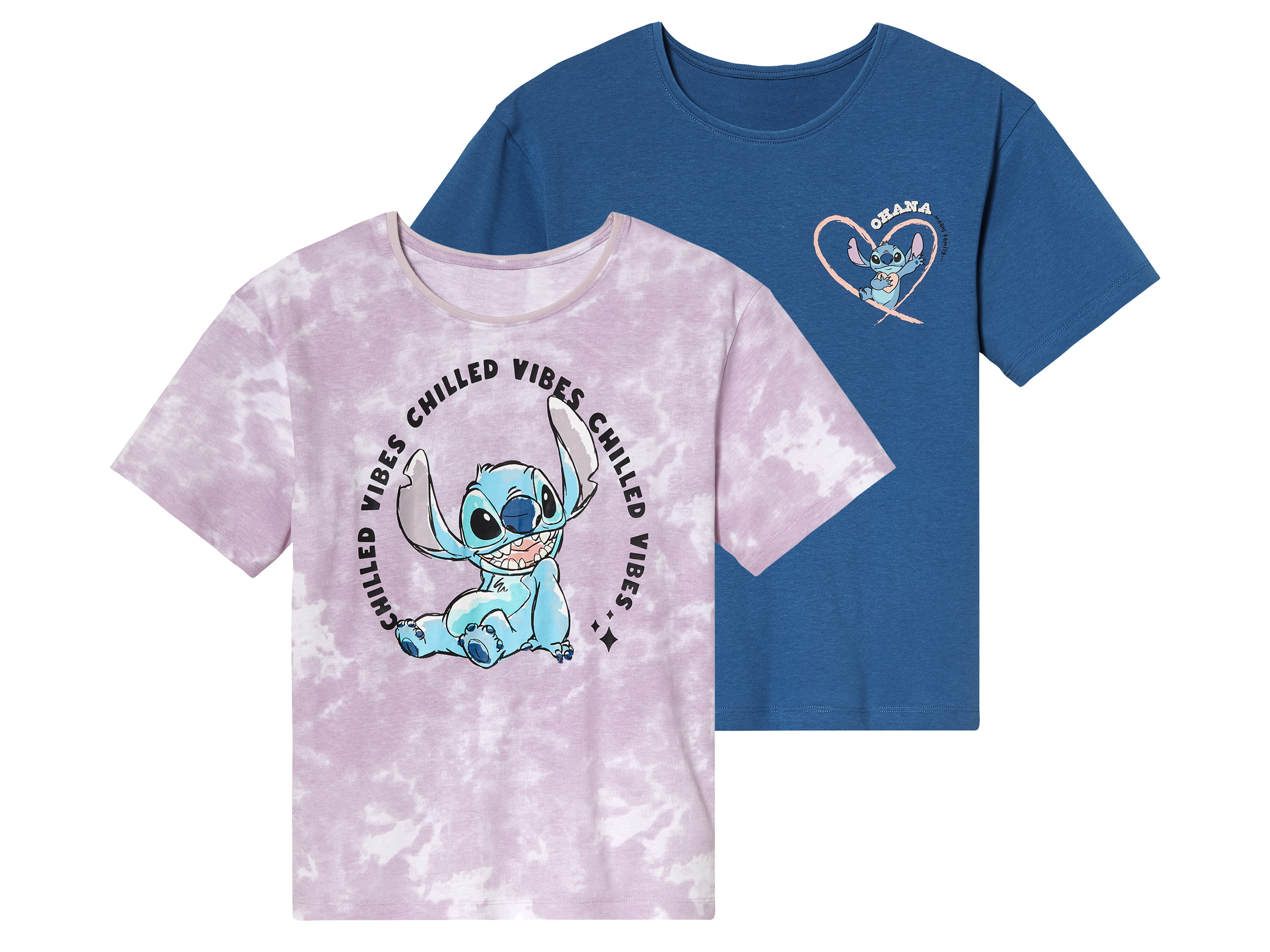 2 meisjes t-shirts (158/164, Stitch)