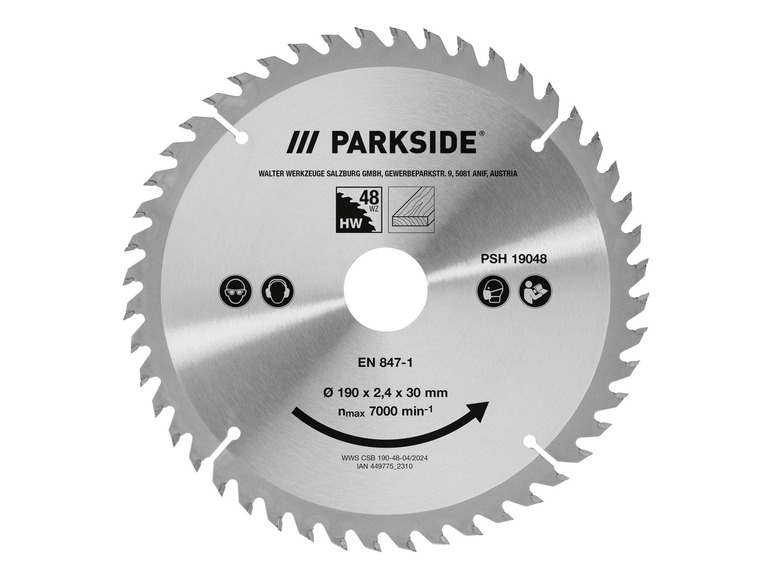 Ga naar volledige schermweergave: PARKSIDE® Cirkelzaagblad - afbeelding 7