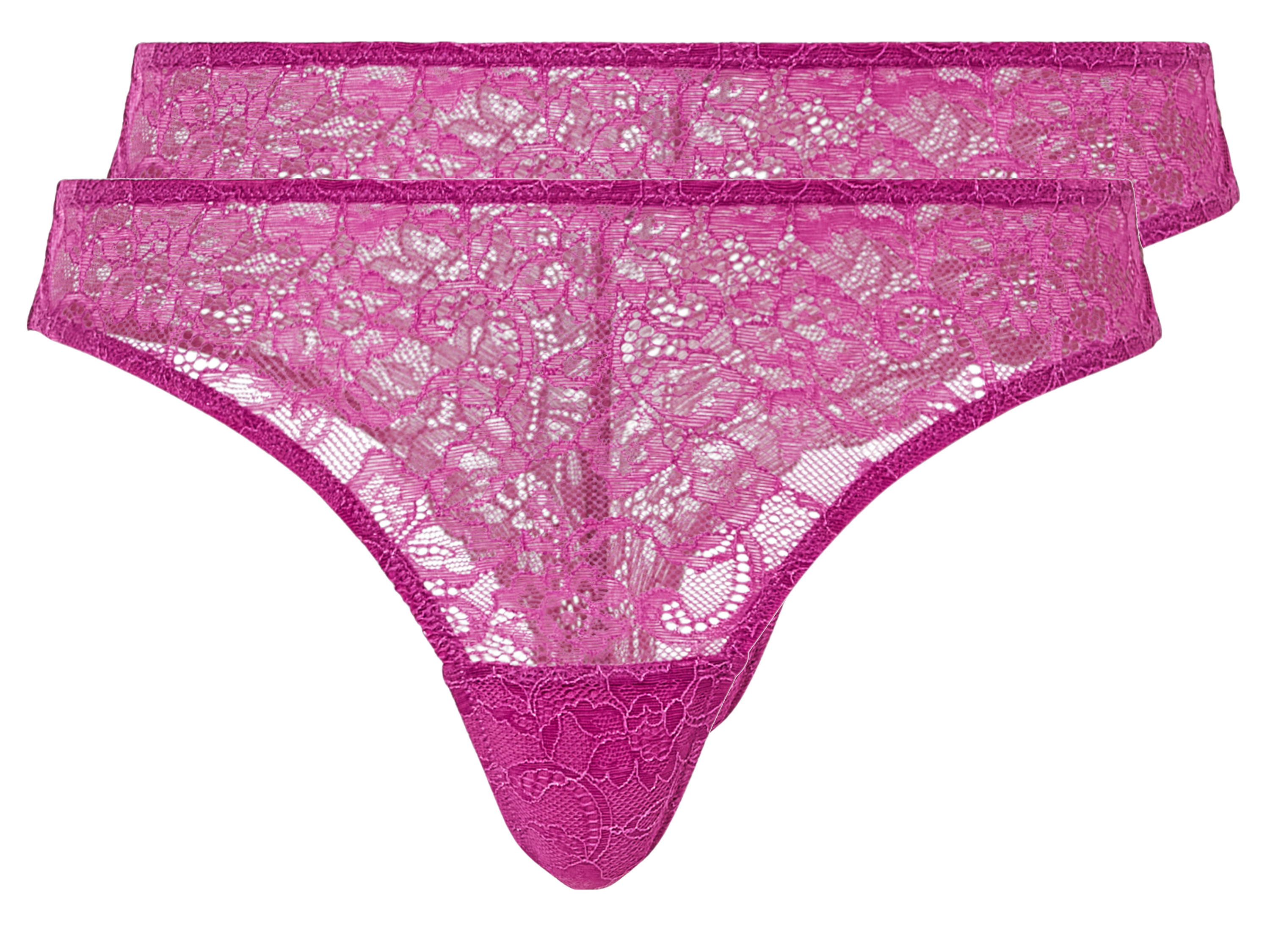 esmara 2 dames strings (M (40/42), Roze)