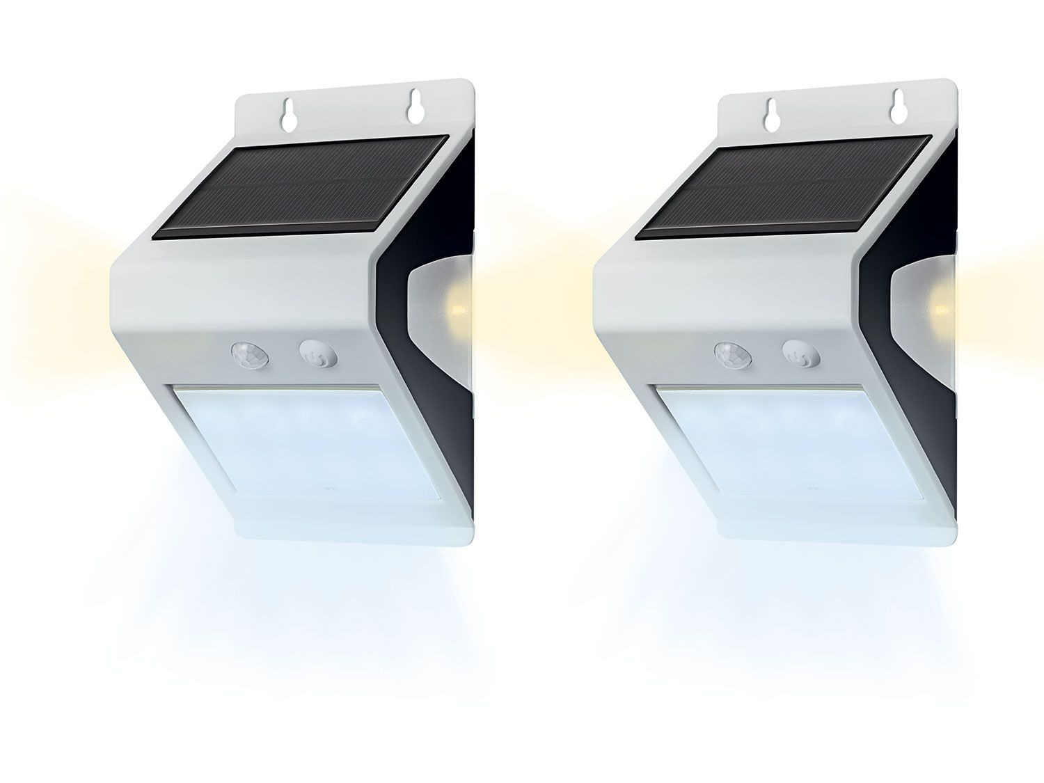 2 solar LED-wandlampen | LIDL