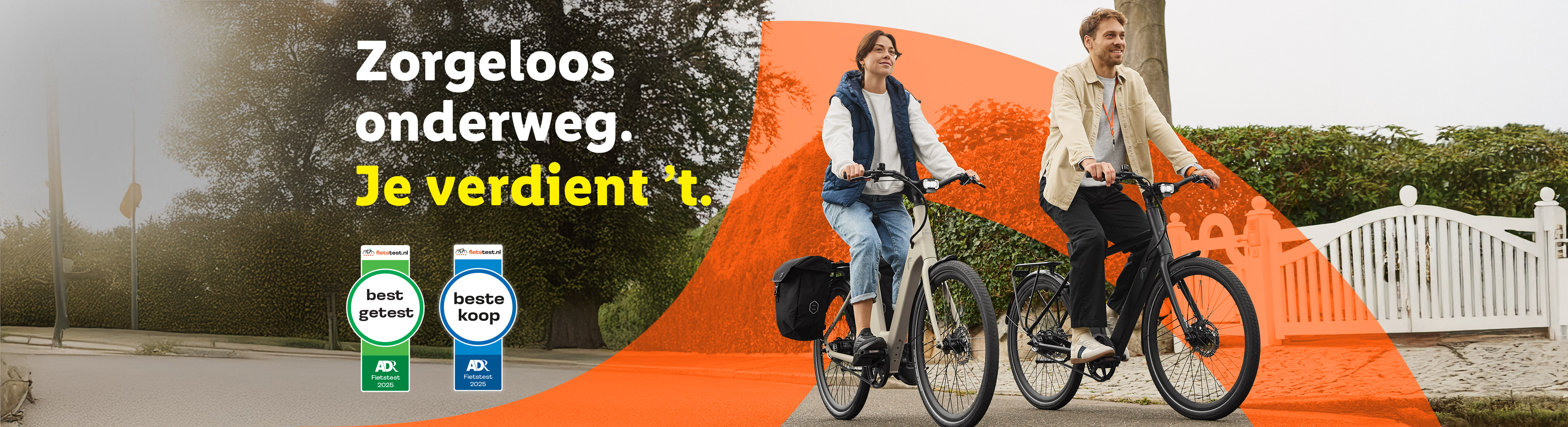 Zorgeloos onderweg. Je verdient 't. Crivit E-bike bekroond in ADR Fietstest 2025