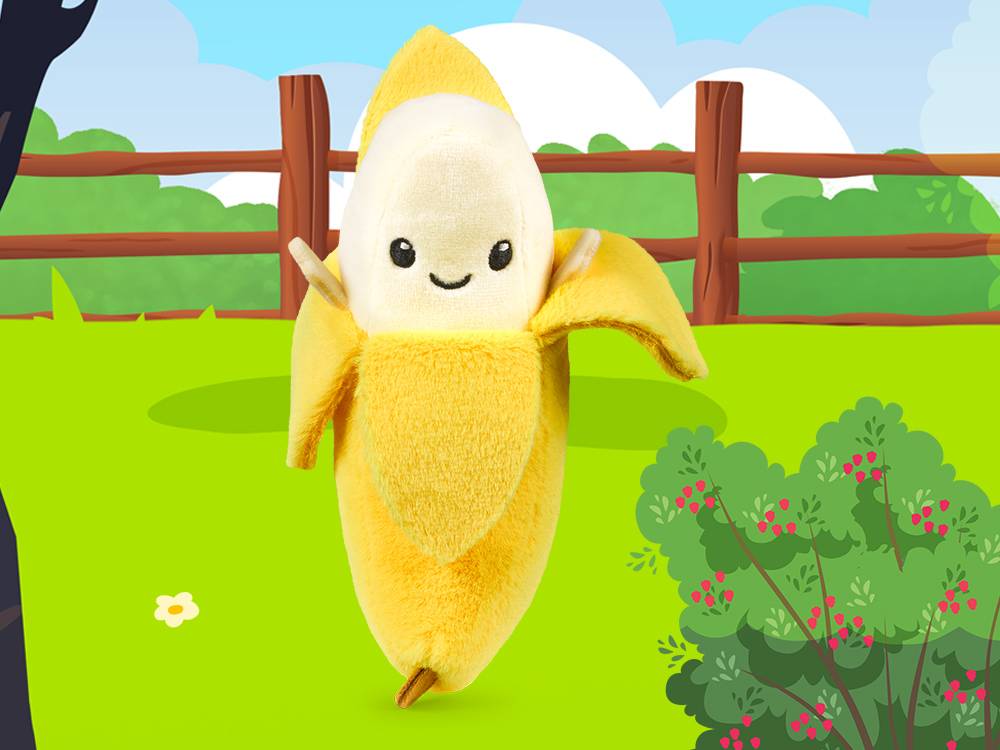 Barry Banaan: een pluchen banaan