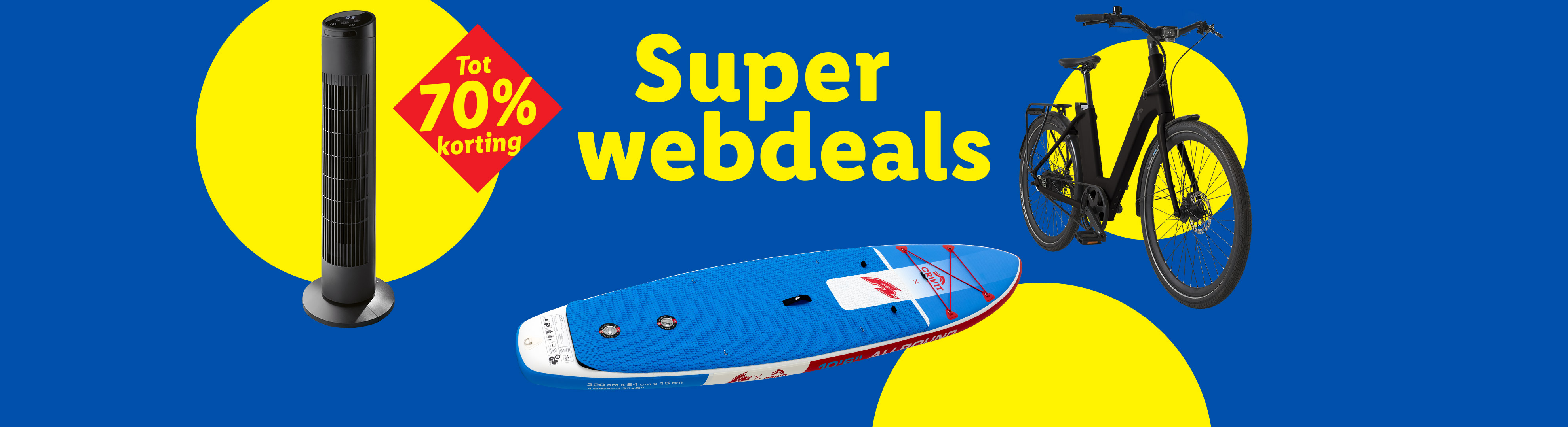 Super webdeals: tot 70% korting
